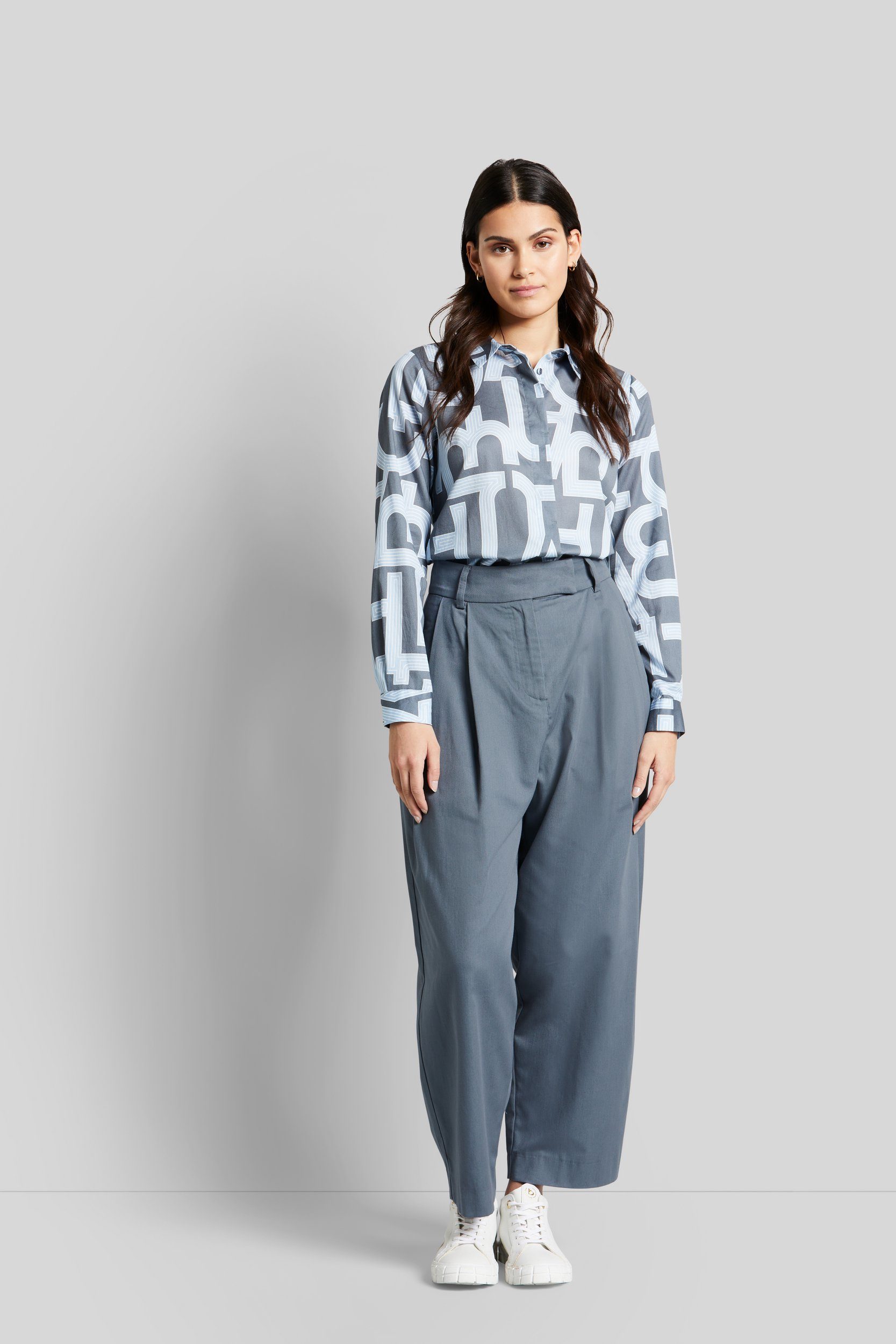 Bugatti Stoffen broek met plooien