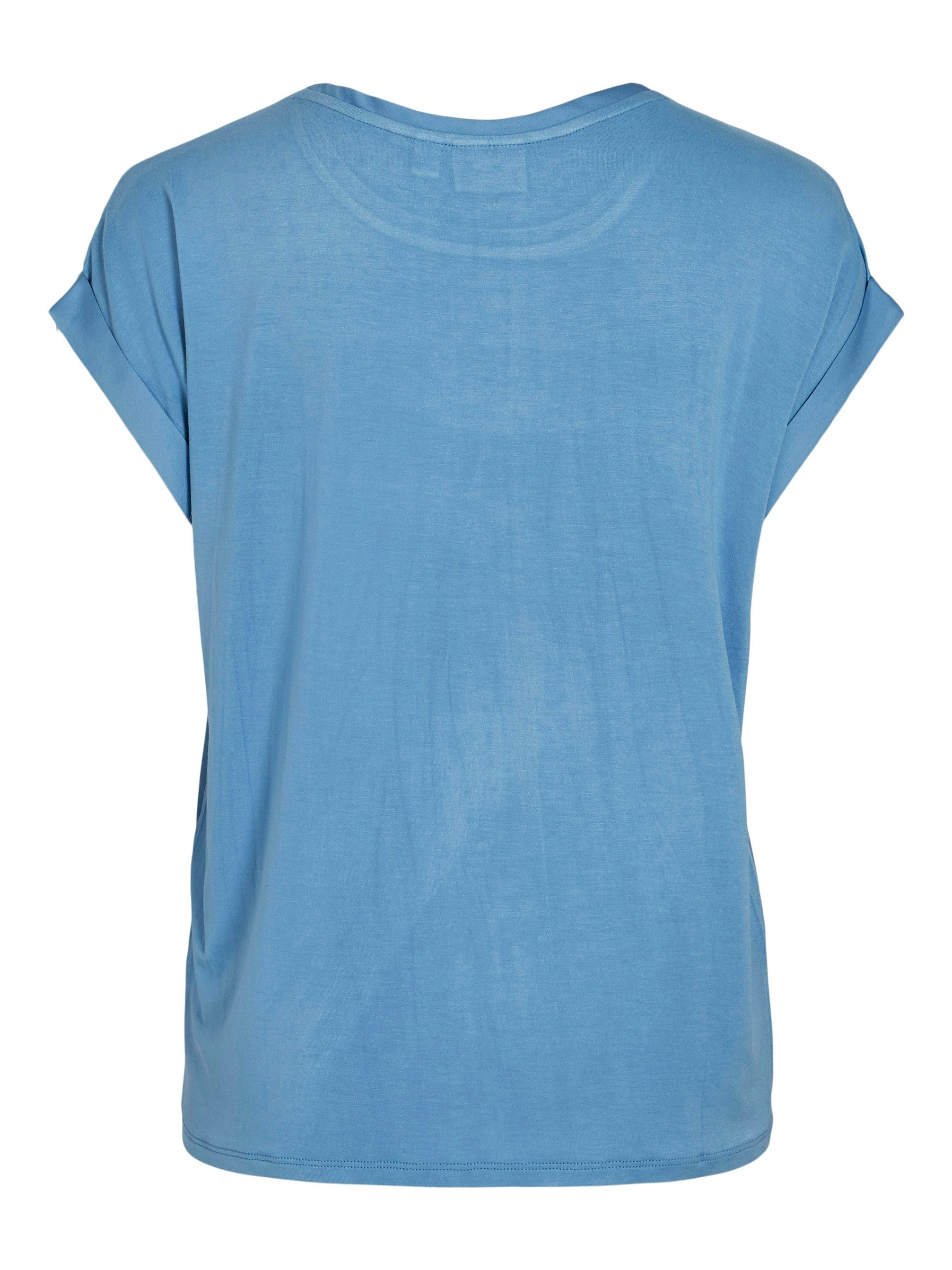Vila Shirt met korte mouwen VIELLETTE S S SATIN TOP NOOS