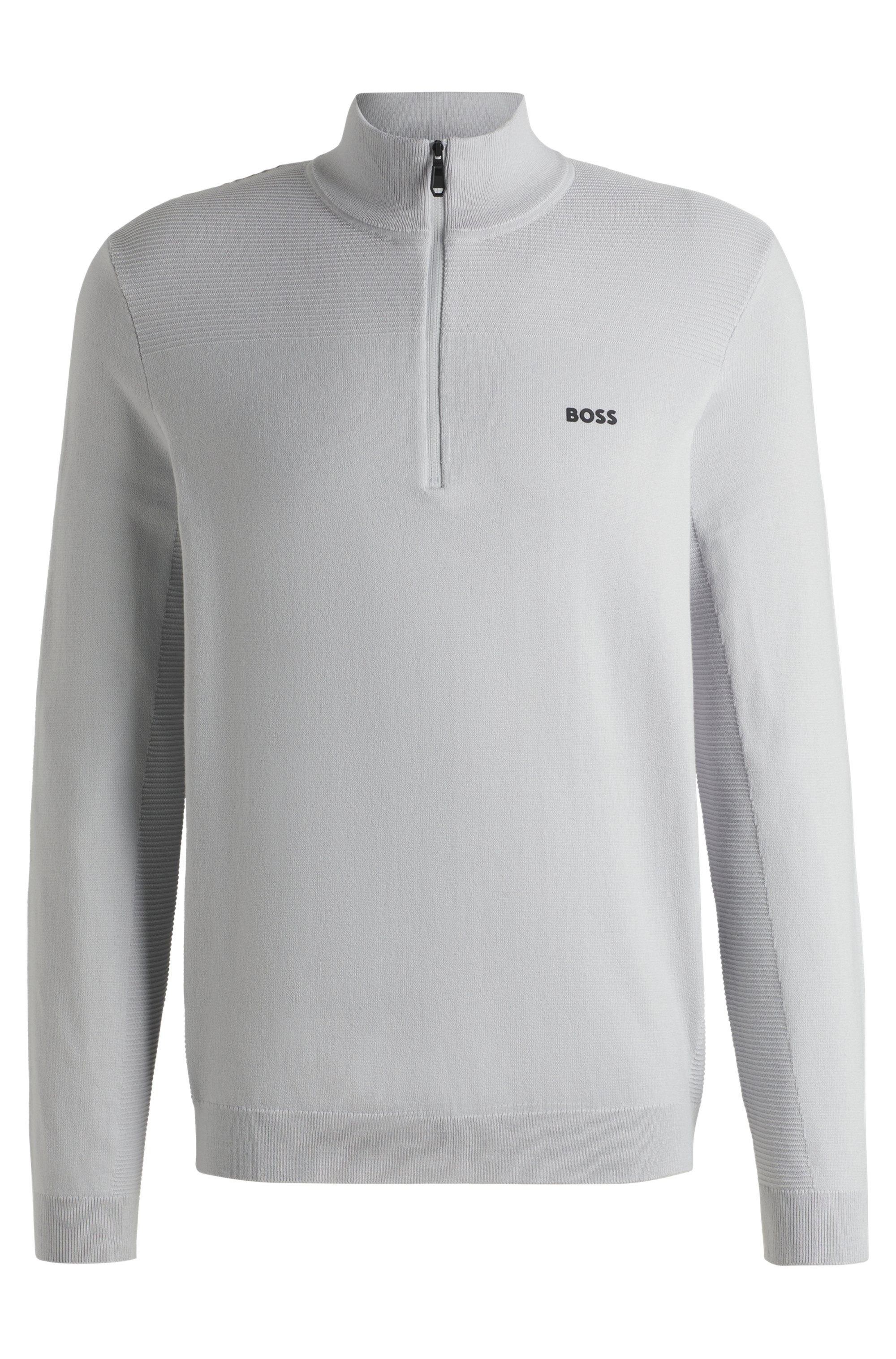 BOSS GREEN Gebreide trui Momentum-X_QZ met een ritssluiting