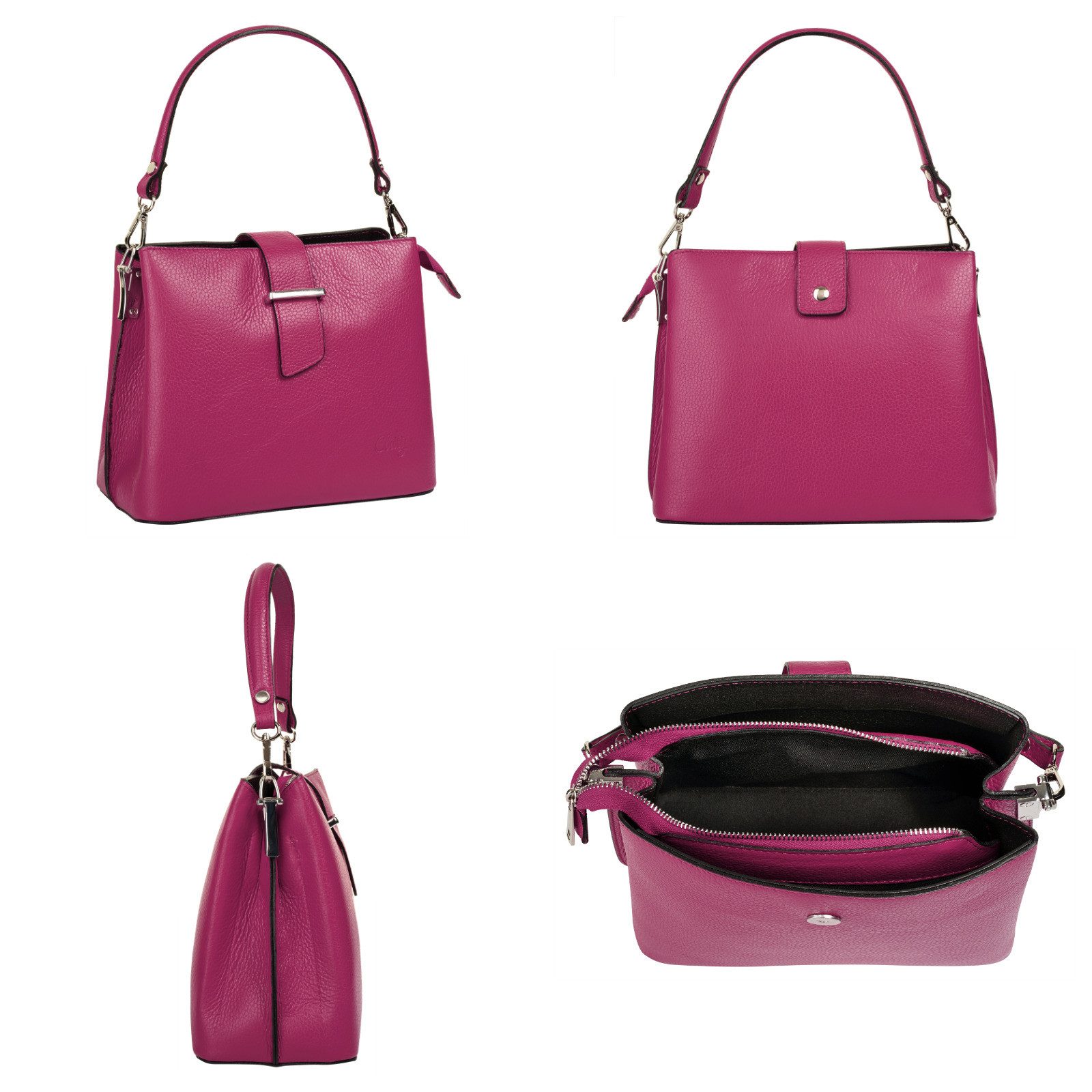 Cluty Tas echt leer, made in italy