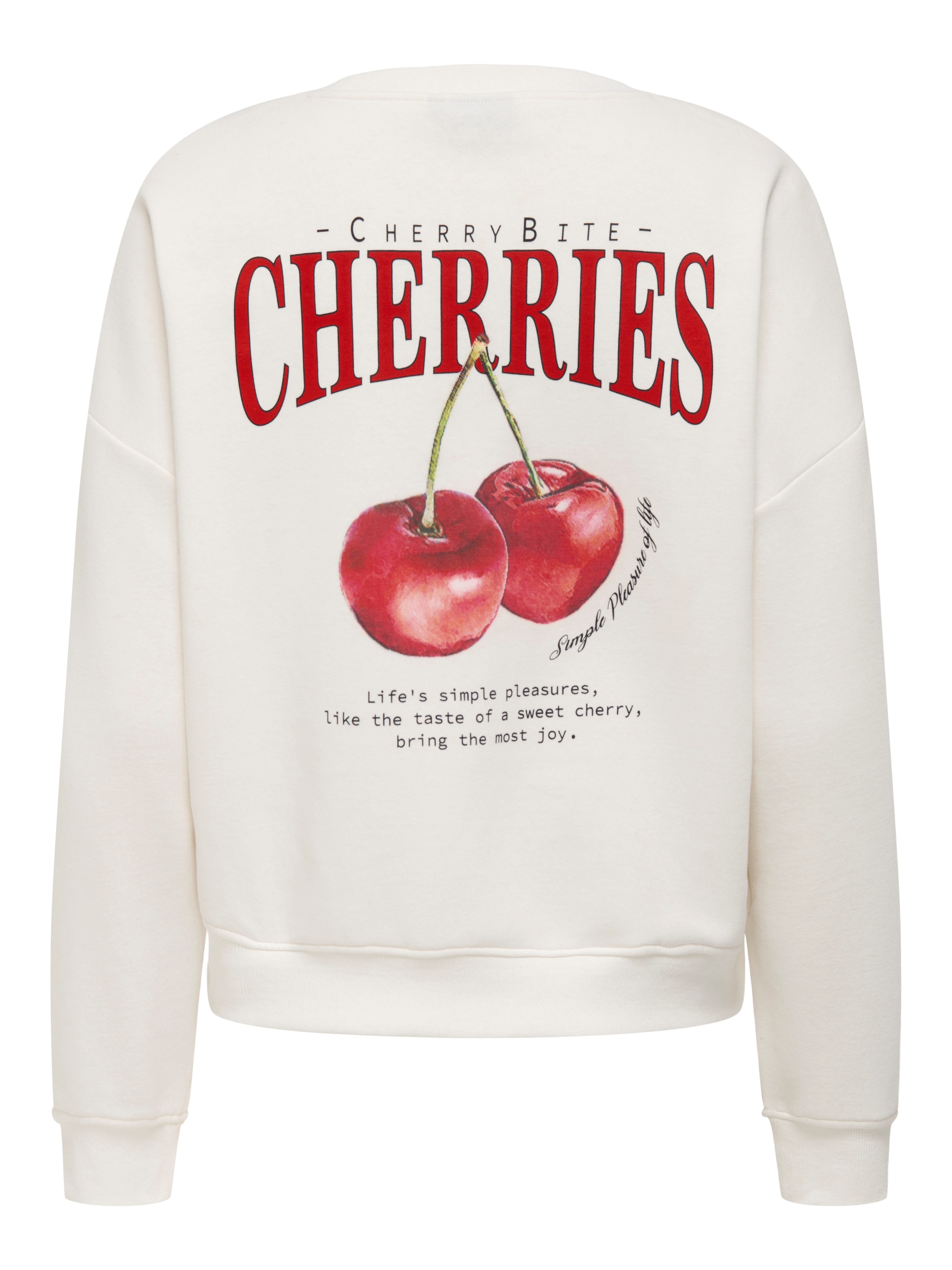 Only Sweatshirt ONLSWEAT LIFE L/S BACKPRINT SWT NOOS