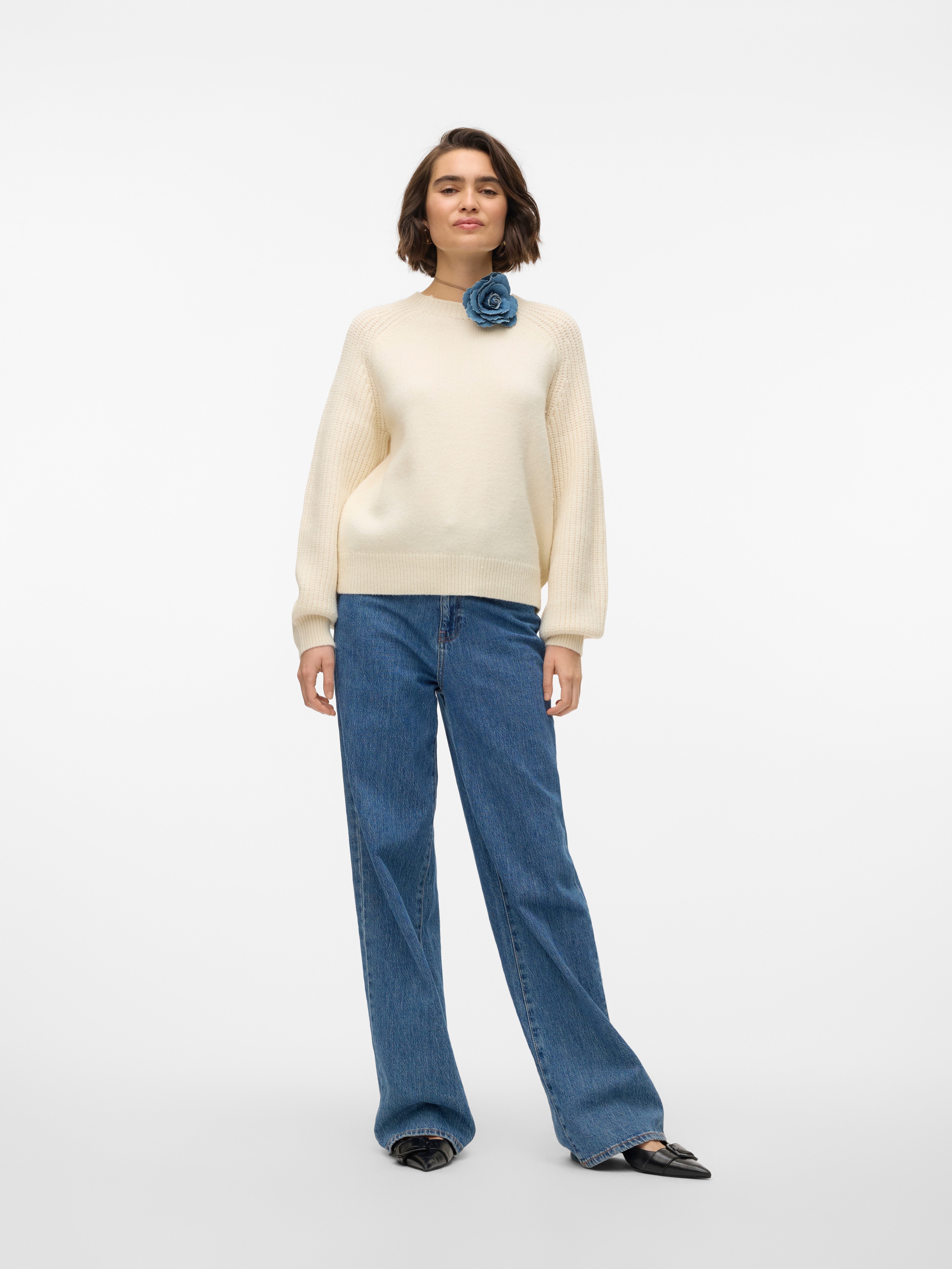 Vero Moda Trui met ronde hals VMENYA LS O-NECK PULLOVER BOO