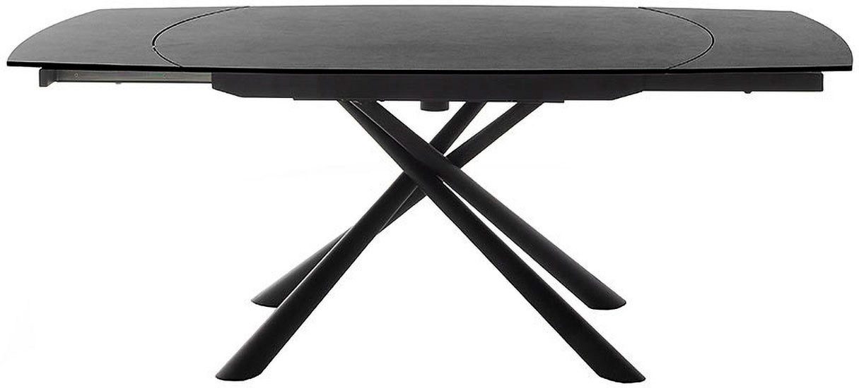 MCA furniture Eettafel NICOSIA vierpoot tafel 130-190 cm Keramiek, metaal, rotatieschuif, uittrekbaar, tafelblad 11 mm
