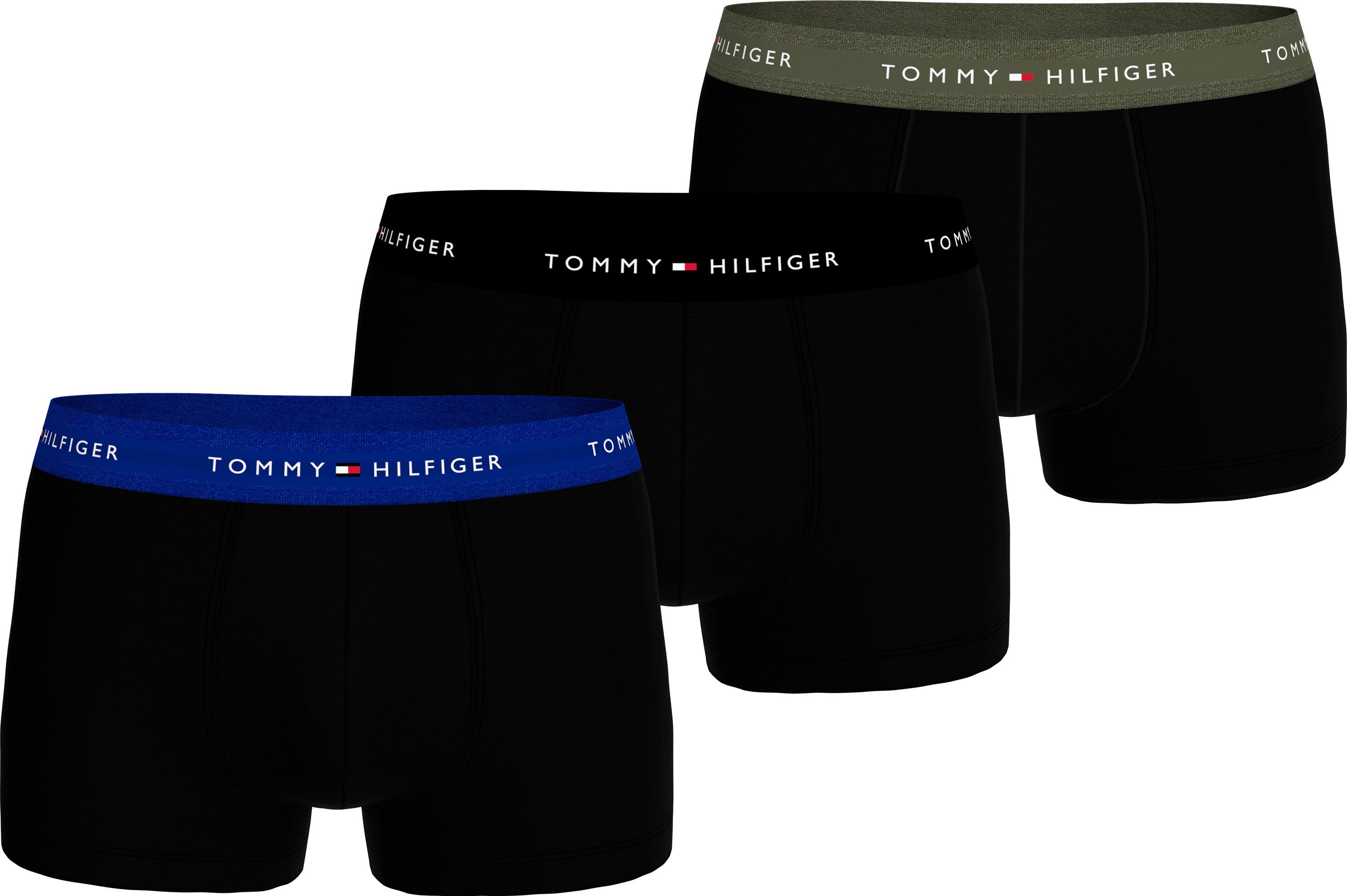 Tommy Hilfiger Underwear Boxershort 3P WB TRUNK met contrasterende logo-band (3 stuks)