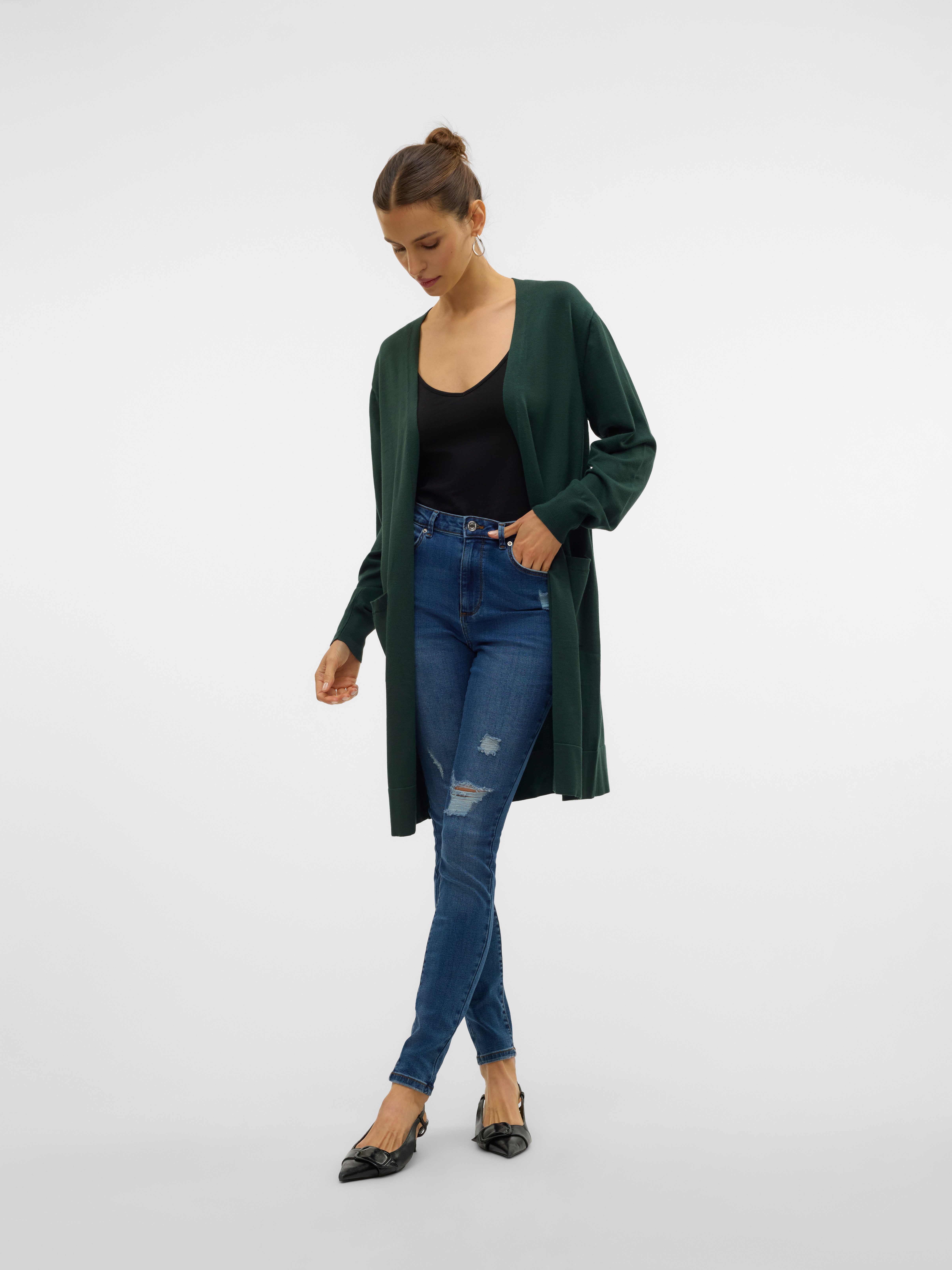 Vero Moda Lang vest VMSILJE LS OPEN CARDIGAN GA NOOS