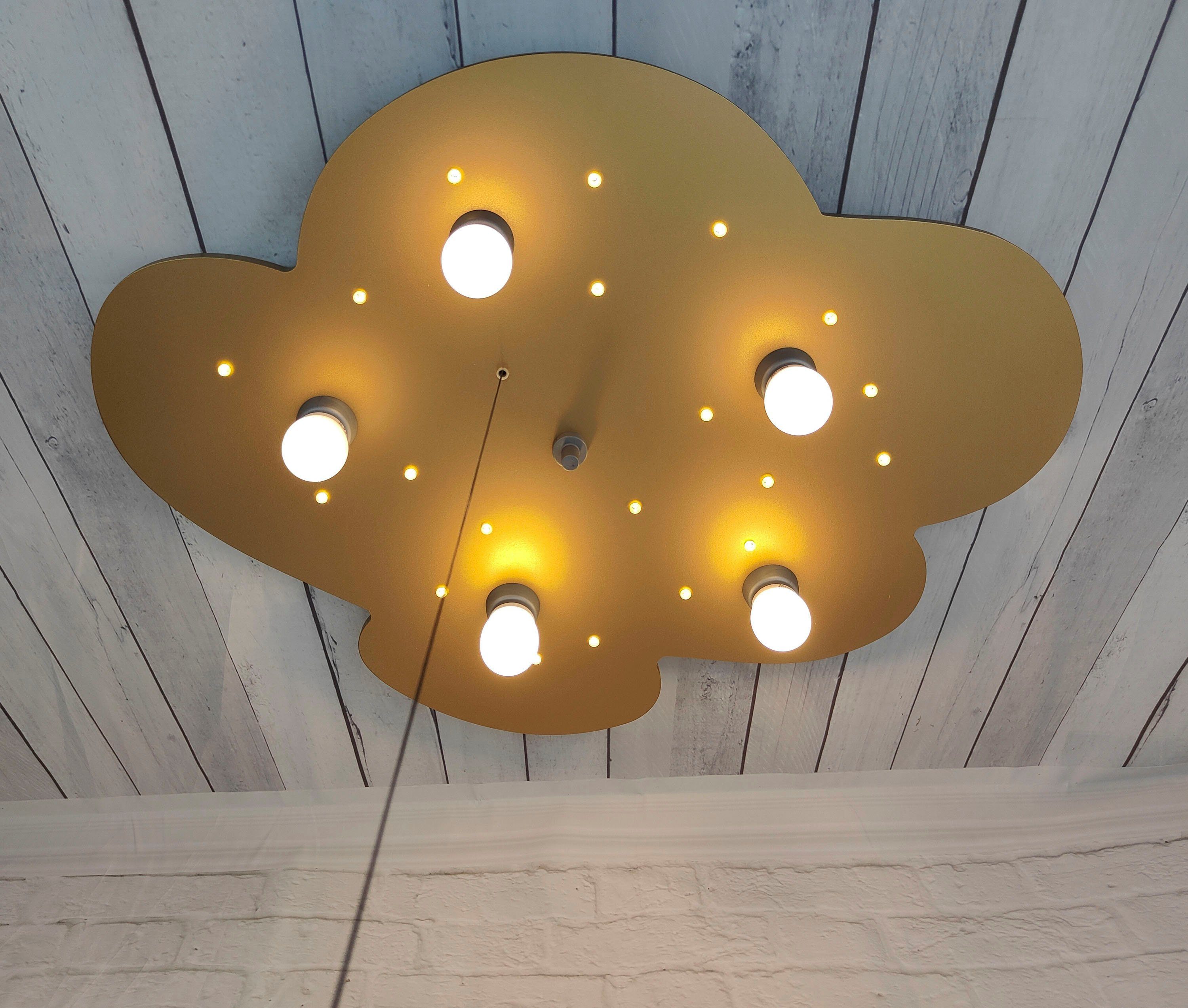niermann Plafondlamp Wolke, Gold E14 fittingen voor eenvoudige lichtbronwisseling (1 stuk)