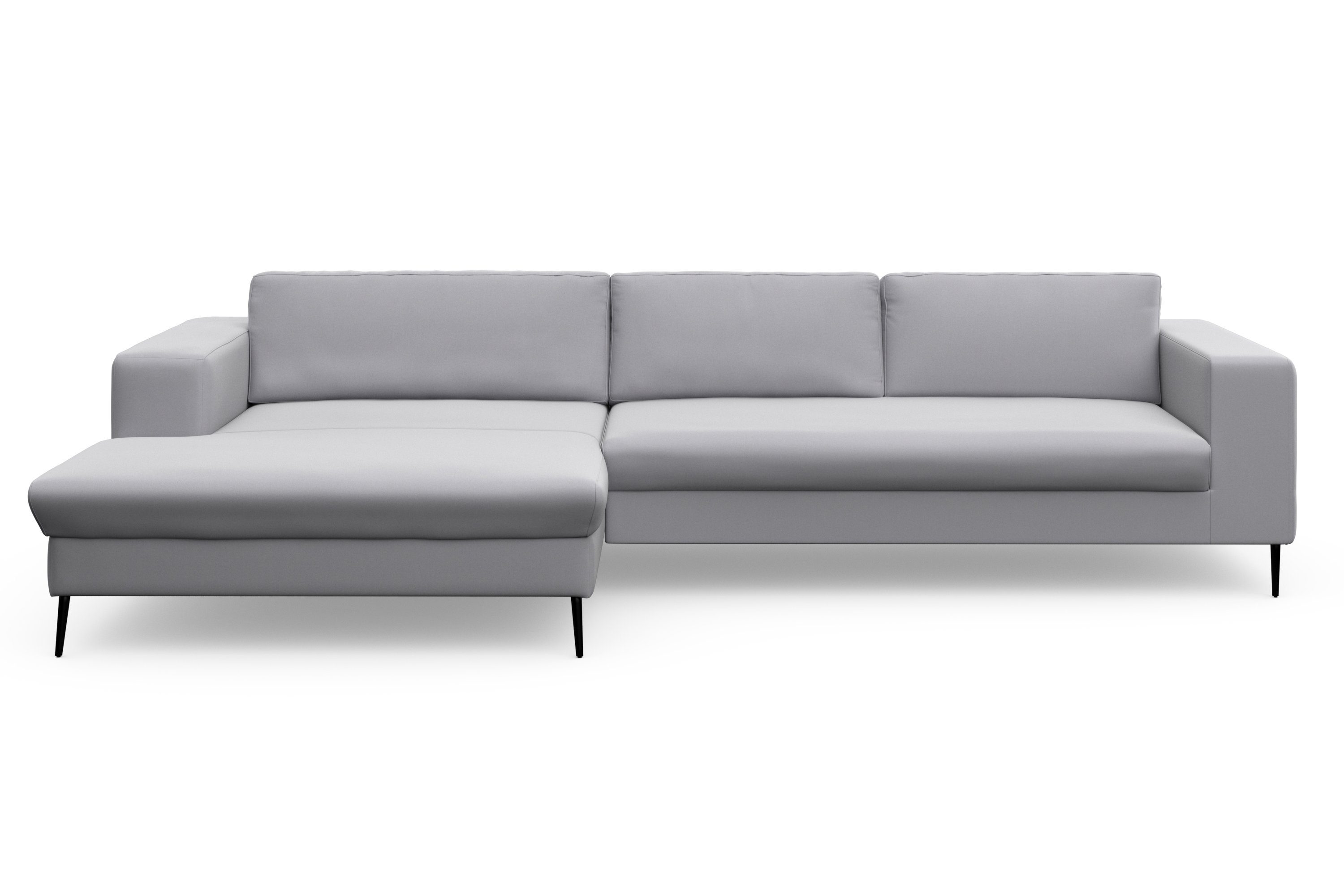 DOMO collection Hoekbank Modica, tijdloos en elegant, L-vorm moderne uitstraling met extra brede chaise longue, ook in corduroy