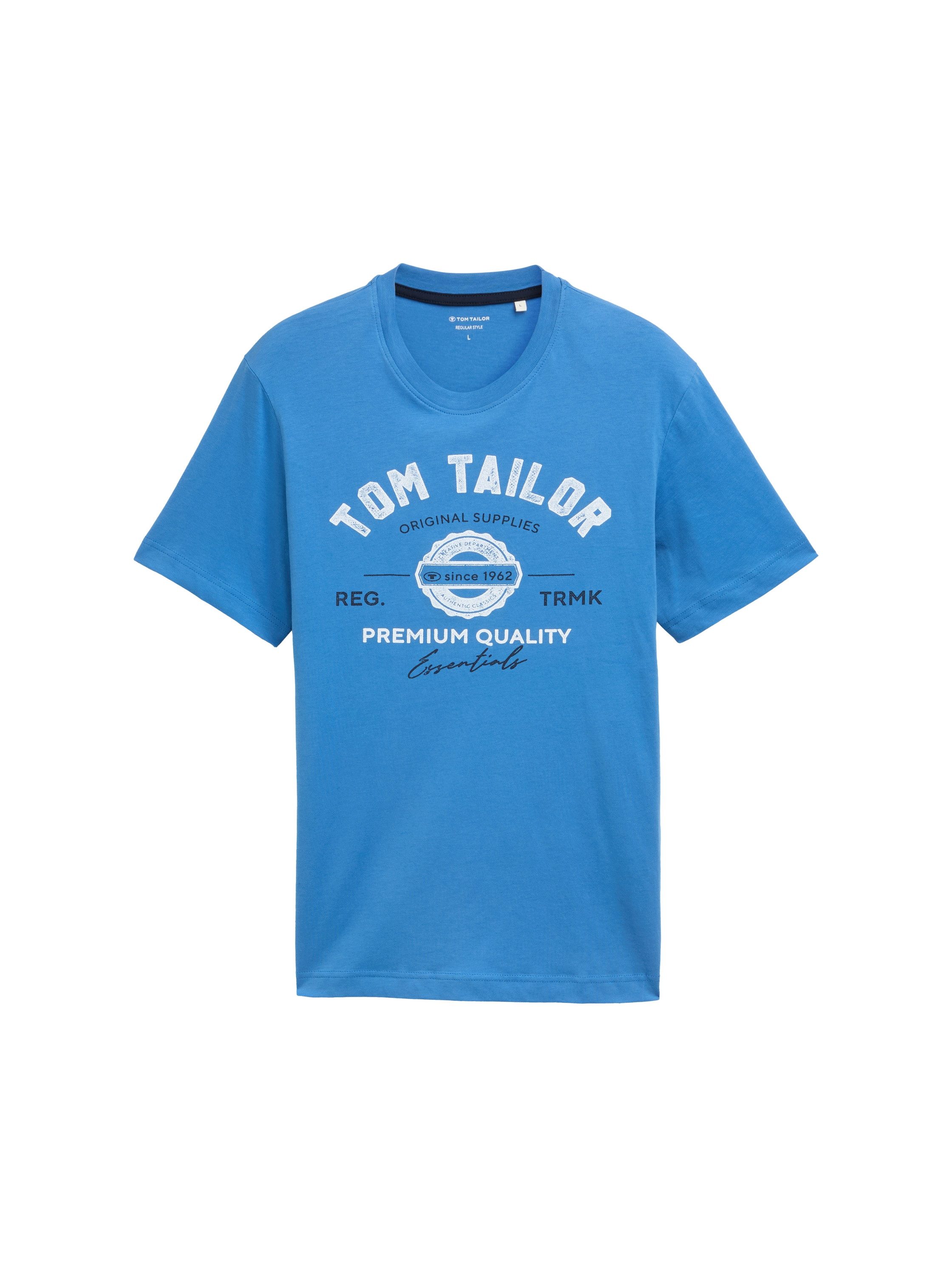 Tom Tailor T-shirt met grote logo-frontprint