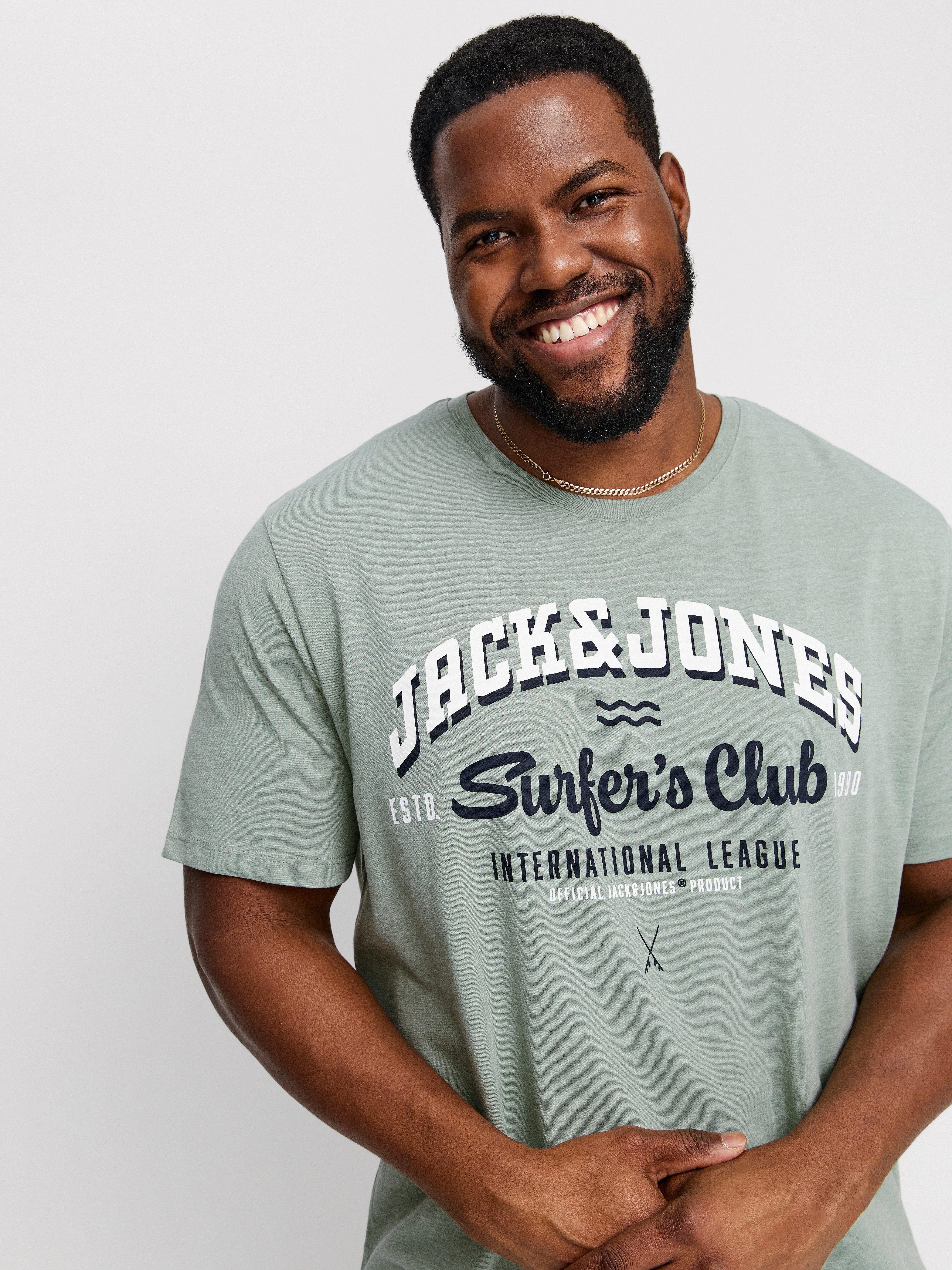 Jack & Jones PlusSize T-shirt JJELOGO TEE SS O-NECK 2 COL AW24 S PLS