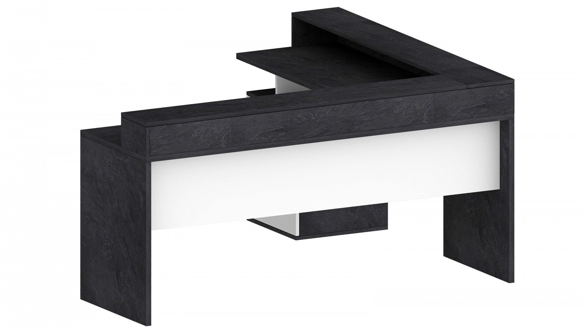 INOSIGN Hoekbureau New Selina Bureau, lades, met of zonder monitorsteun, B 180/160 cm