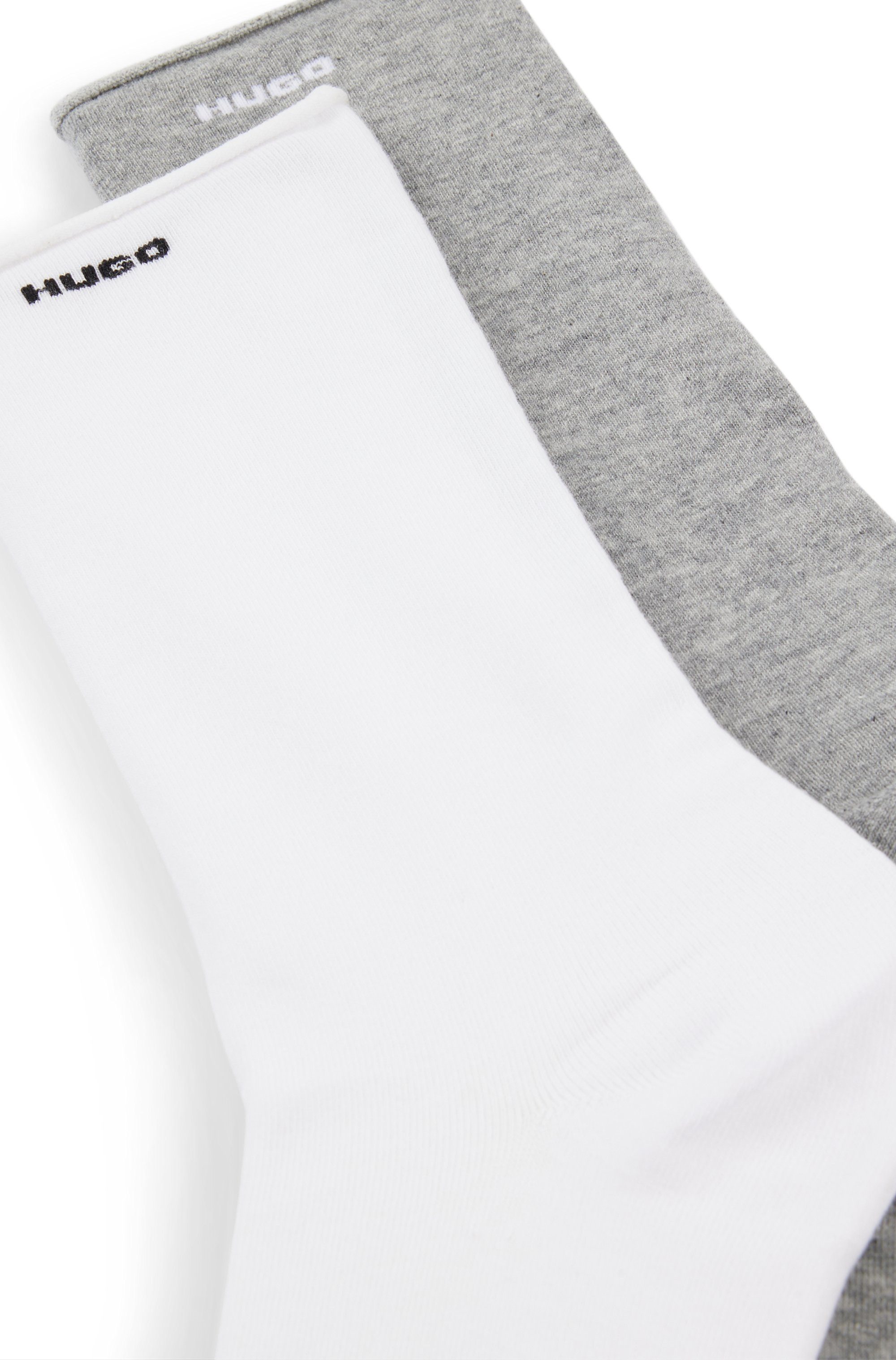 HUGO underwear Vrijetijdssokken 2P RS UNI CC W met gerolde boord (2 paar, Set van 2)