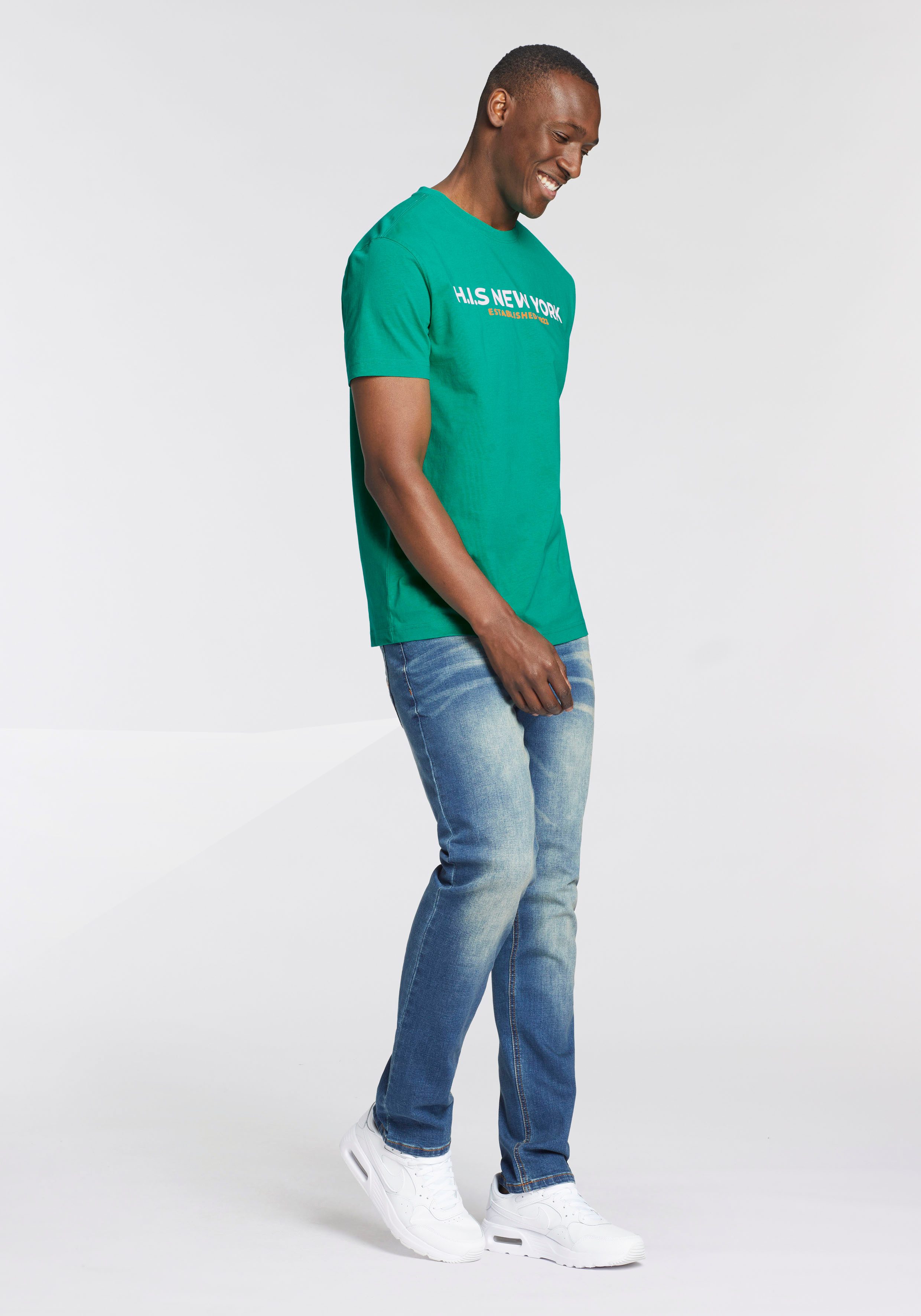 H.I.S T-shirt Met grote frontprint