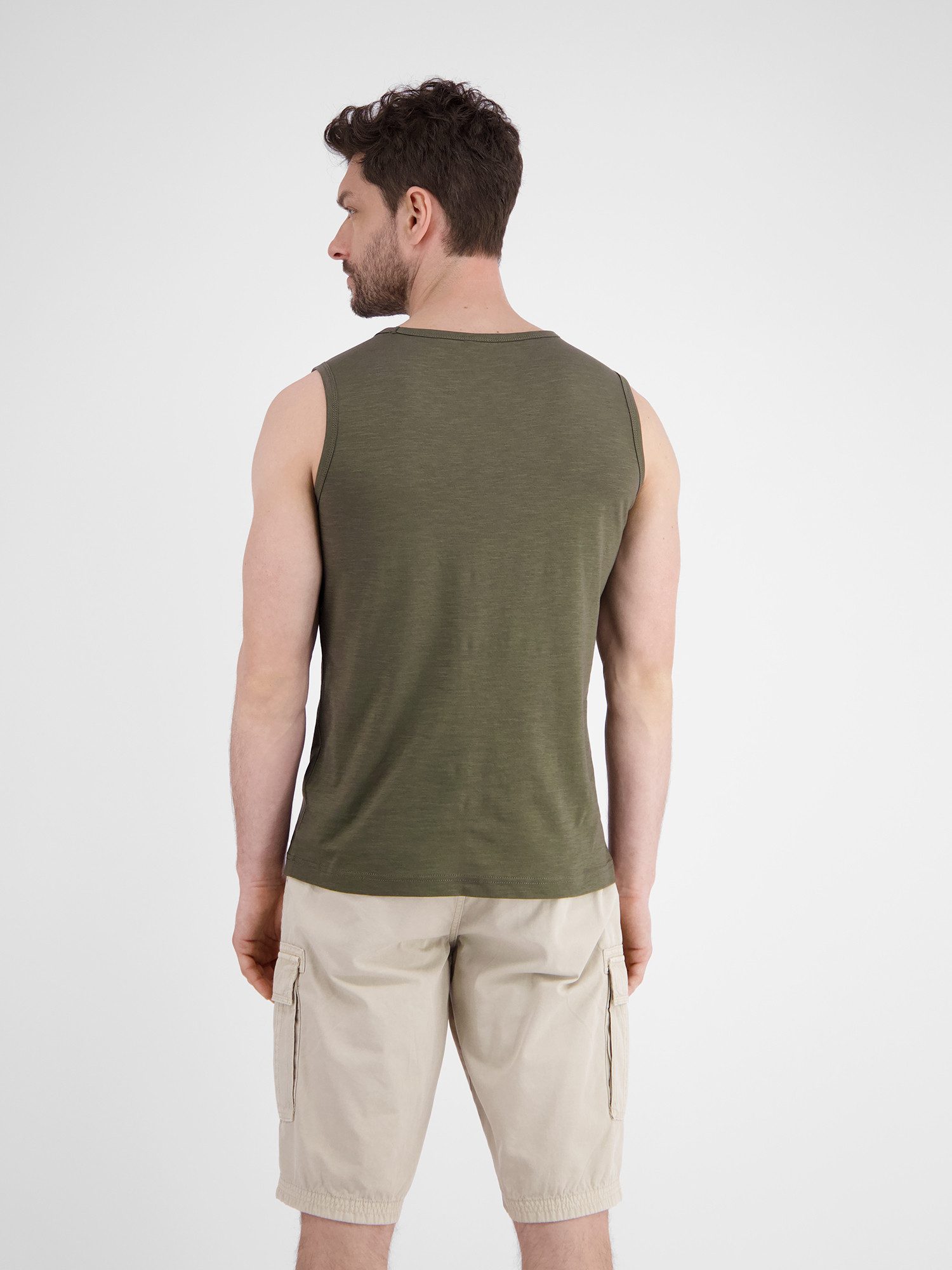 Lerros Muscle-shirt LERROS heren tanktop met borstprint