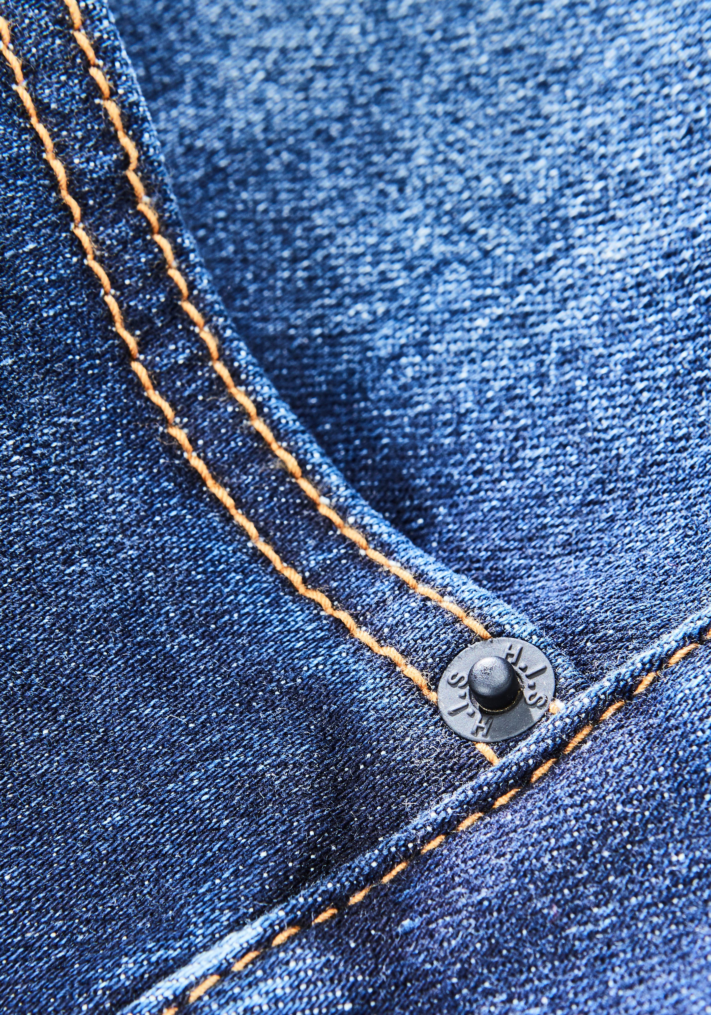 H.I.S Straight jeans DIX rechte pasvorm, lage taille, used-wassing