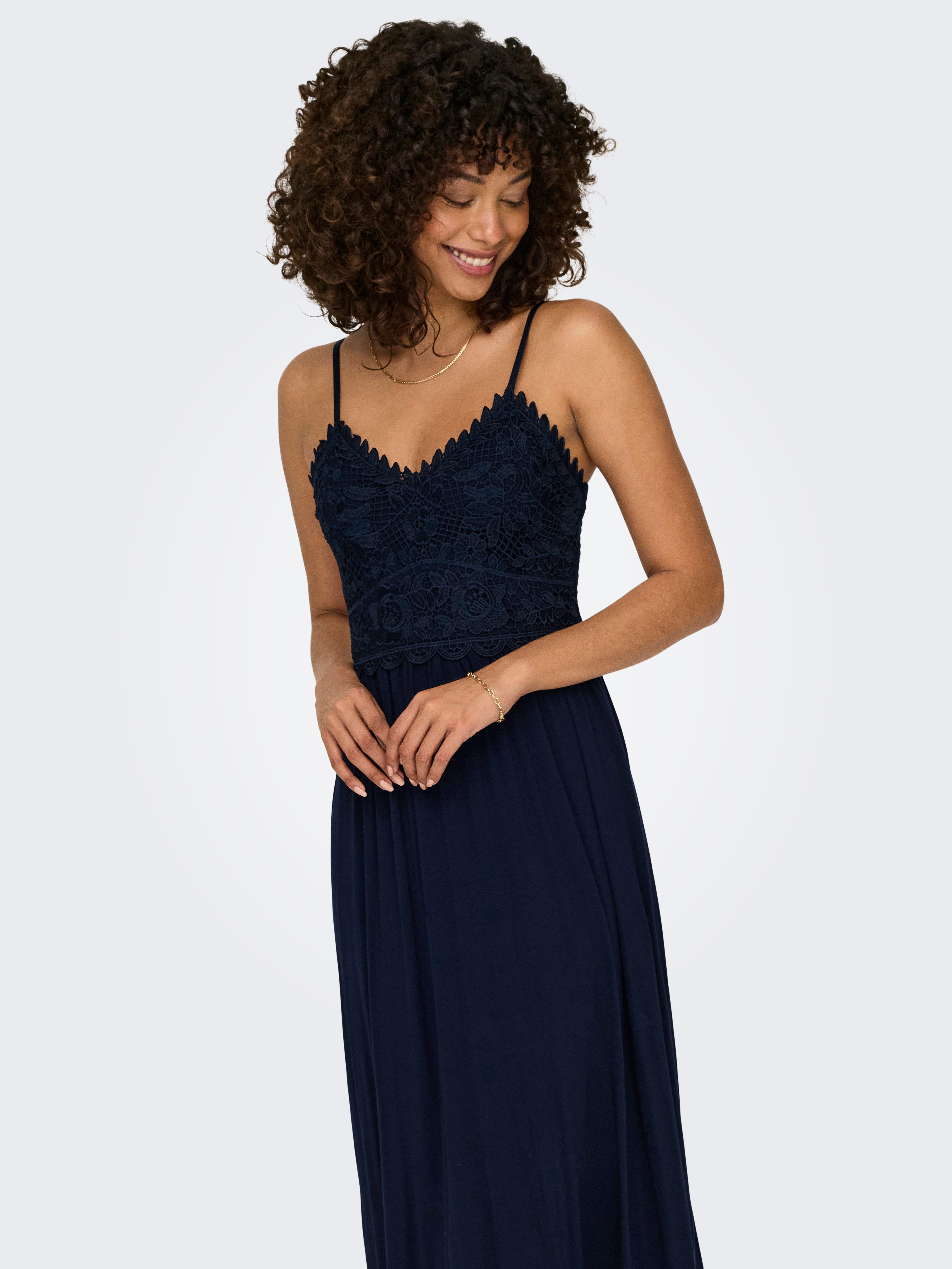 Only Jurk met spaghettibandjes ONLHONEY STRAP DRESS JRS