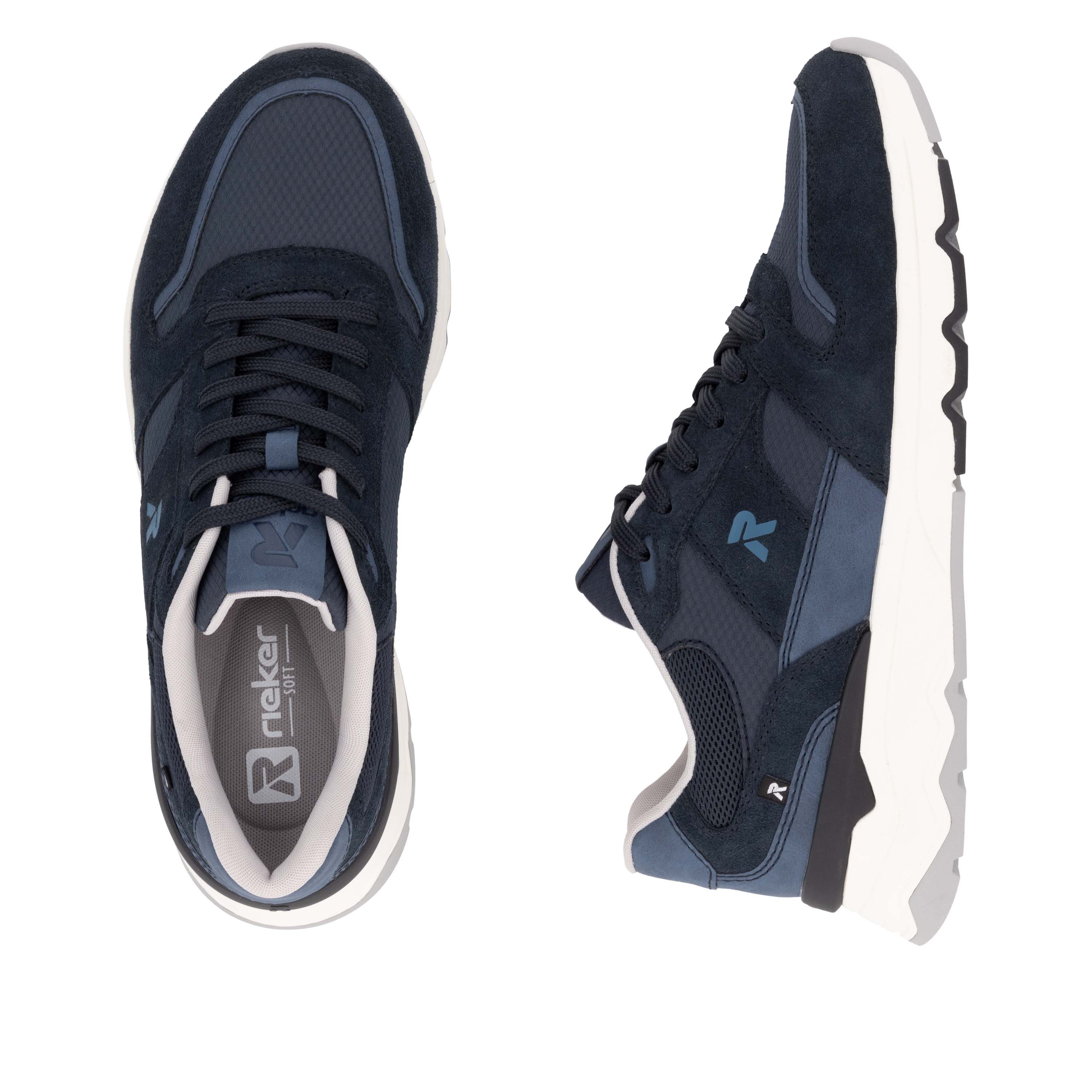 RIEKER Sport Sneakers , veterschoenen, lage schoen, vrijetijdsschoen met zachte binnenzool