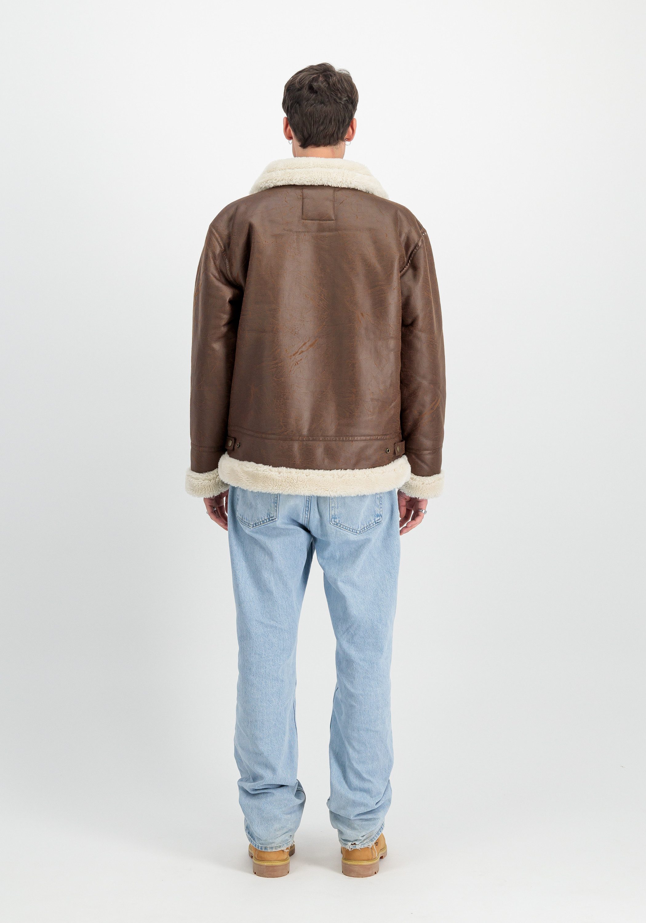 Alpha Industries Leren jack Alpha Industries Men - Bomber Jackets B-3 Faux Leather