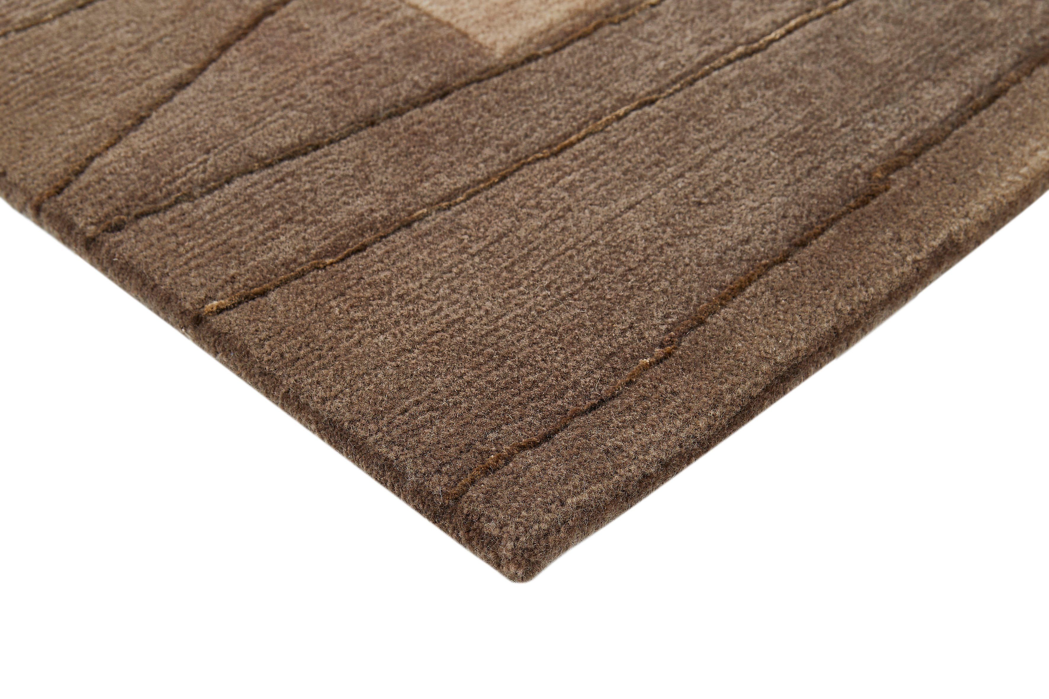 LUXOR living Wollen kleed LINEO Nepal tapijt, 100% wol, handgeknoopt, met bies
