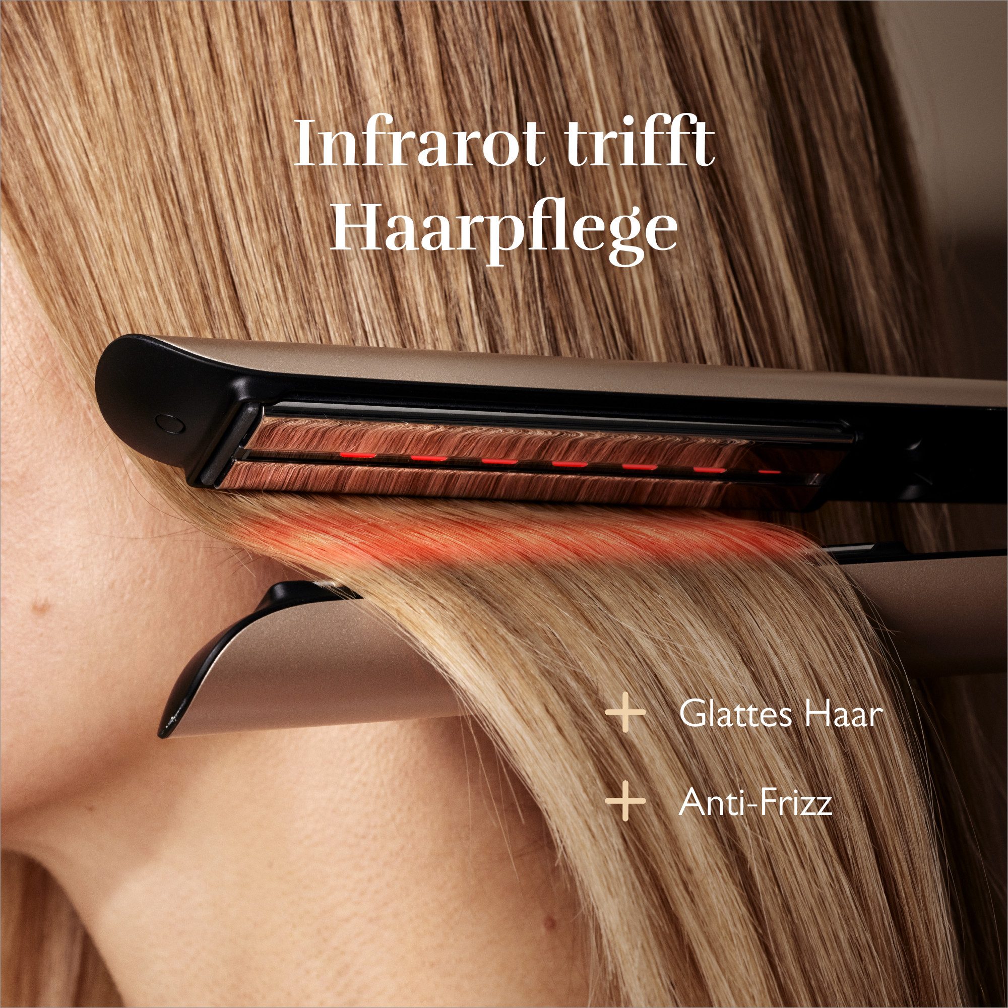 Silk'n Straightener SilkyStraight met infrarood, titanplaten, korte opwarmtijd