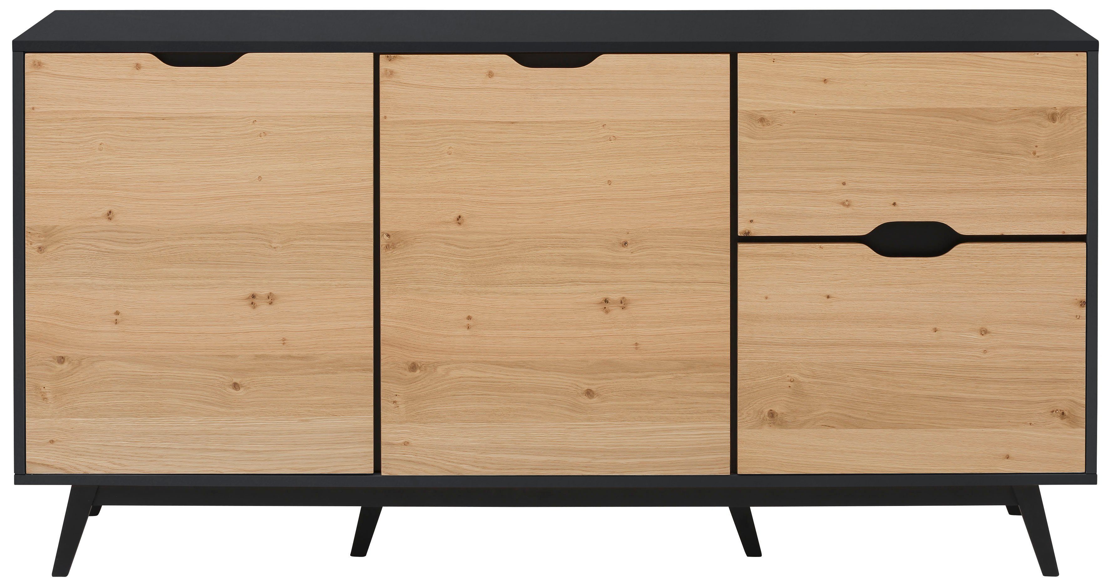 Home affaire Dressoir FLOW met vele opbergmogelijkheden en een mooie hout-look, hoogte 82 cm