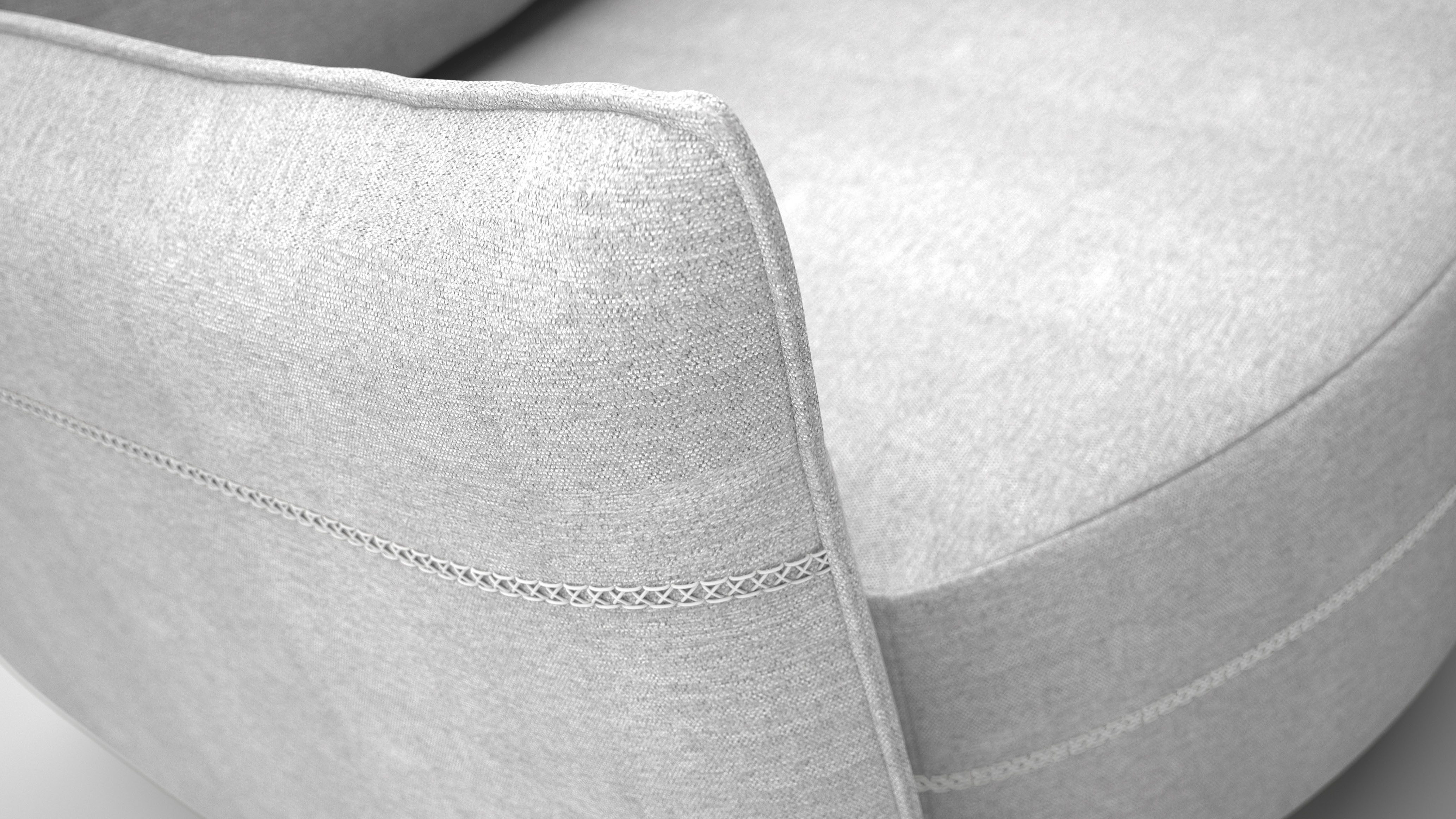 exxpo - sofa fashion Loungebank Met mooie contrastnaad, solitairmeubel, comfortabel, smalle armleuning