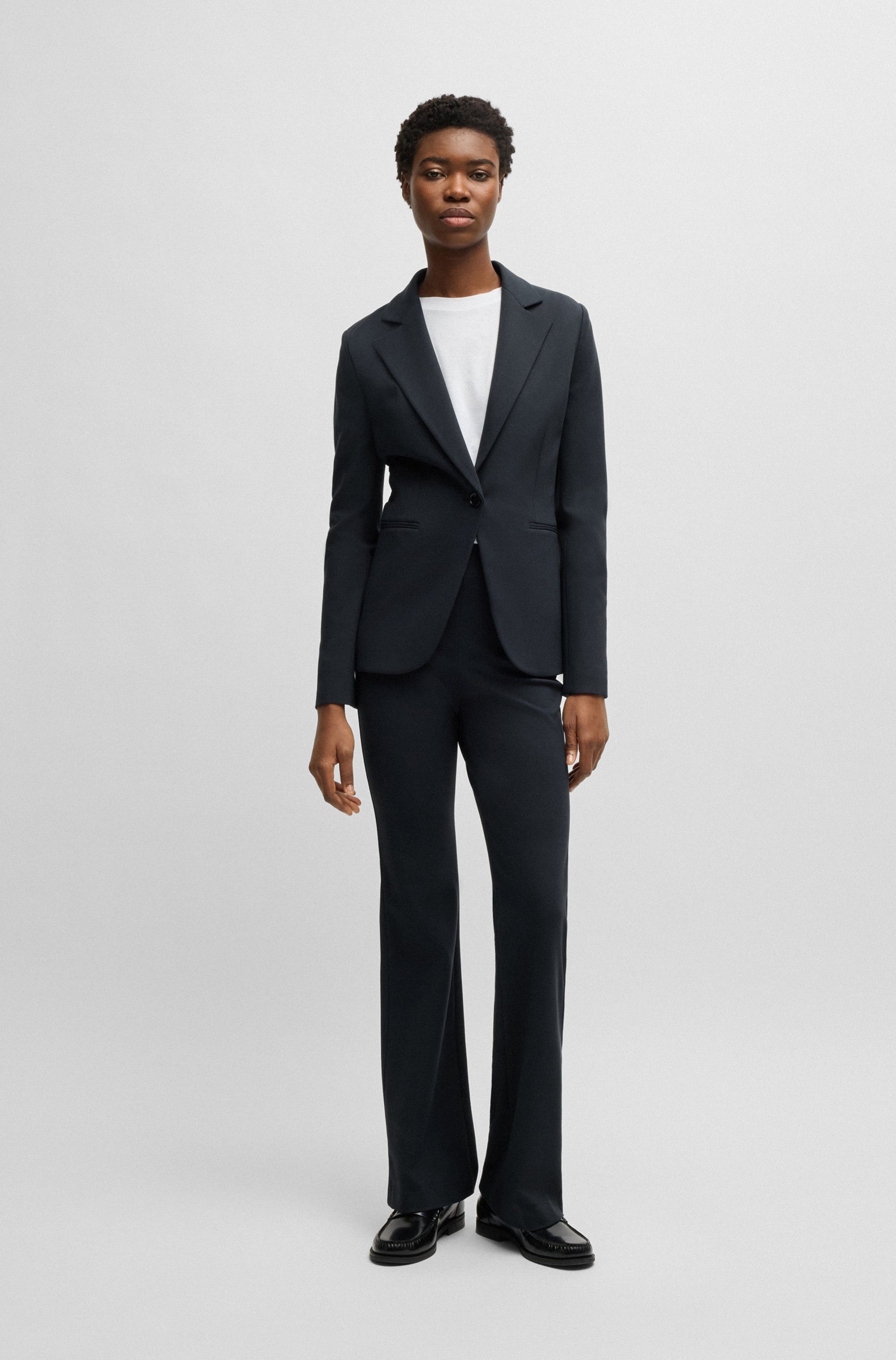 Boss Orange Lange blazer met een bindceintuur