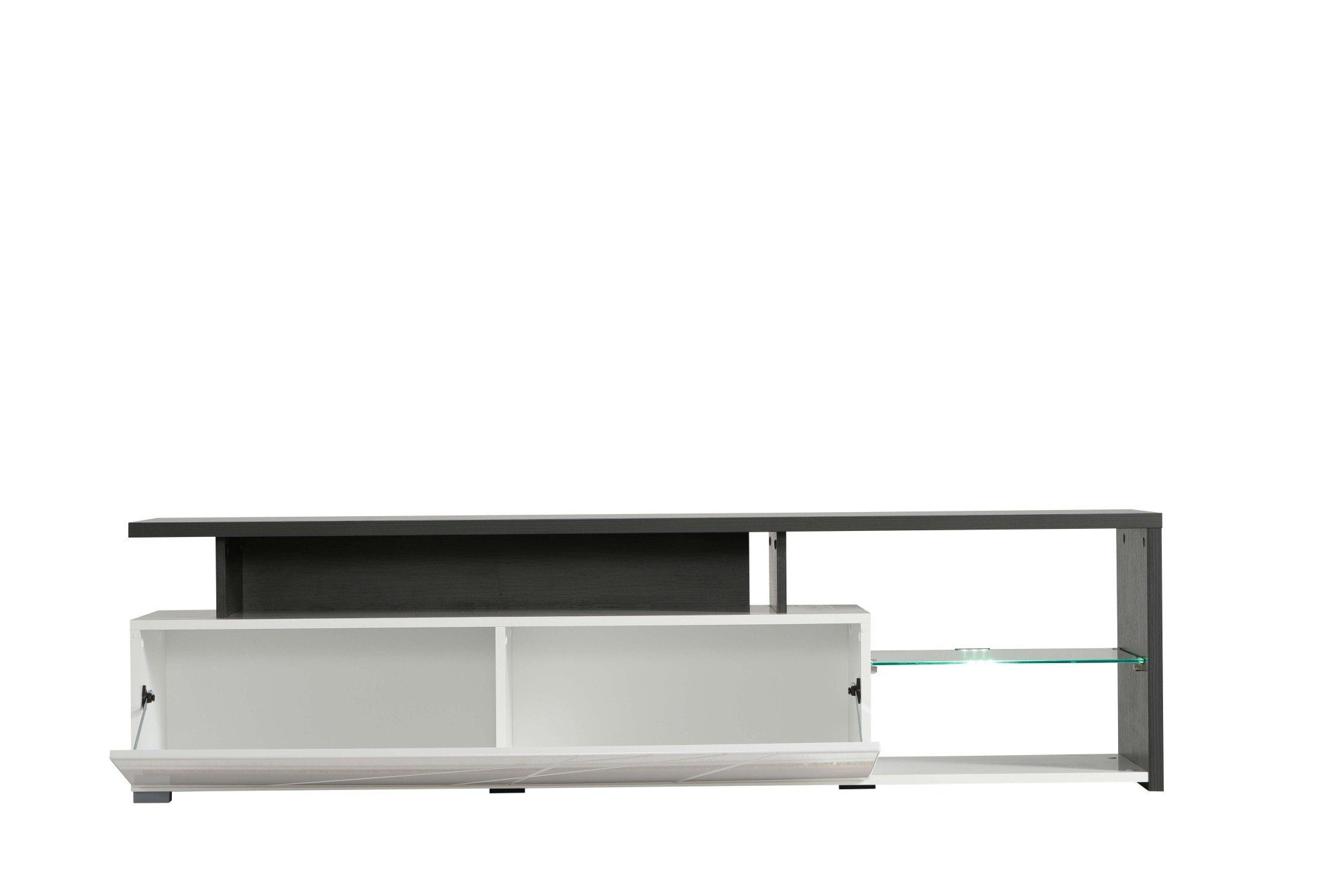 INOSIGN Tv-meubel Arctic TV-Board TV-kast, Br. 170 cm, met en zonder LED-verlichting, front met frezing