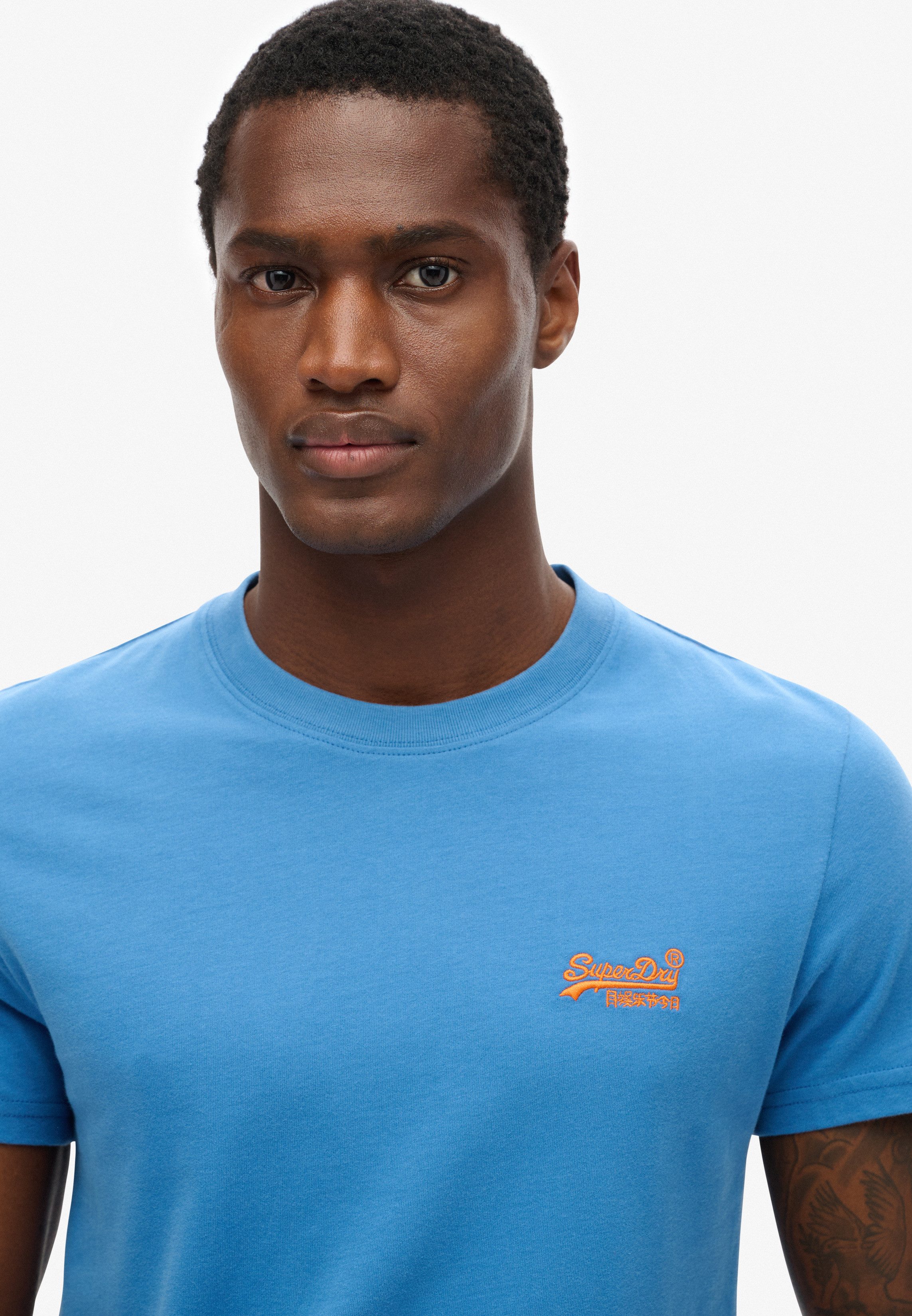 Superdry Shirt met ronde hals ESSENTIAL LOGO EMB TEE