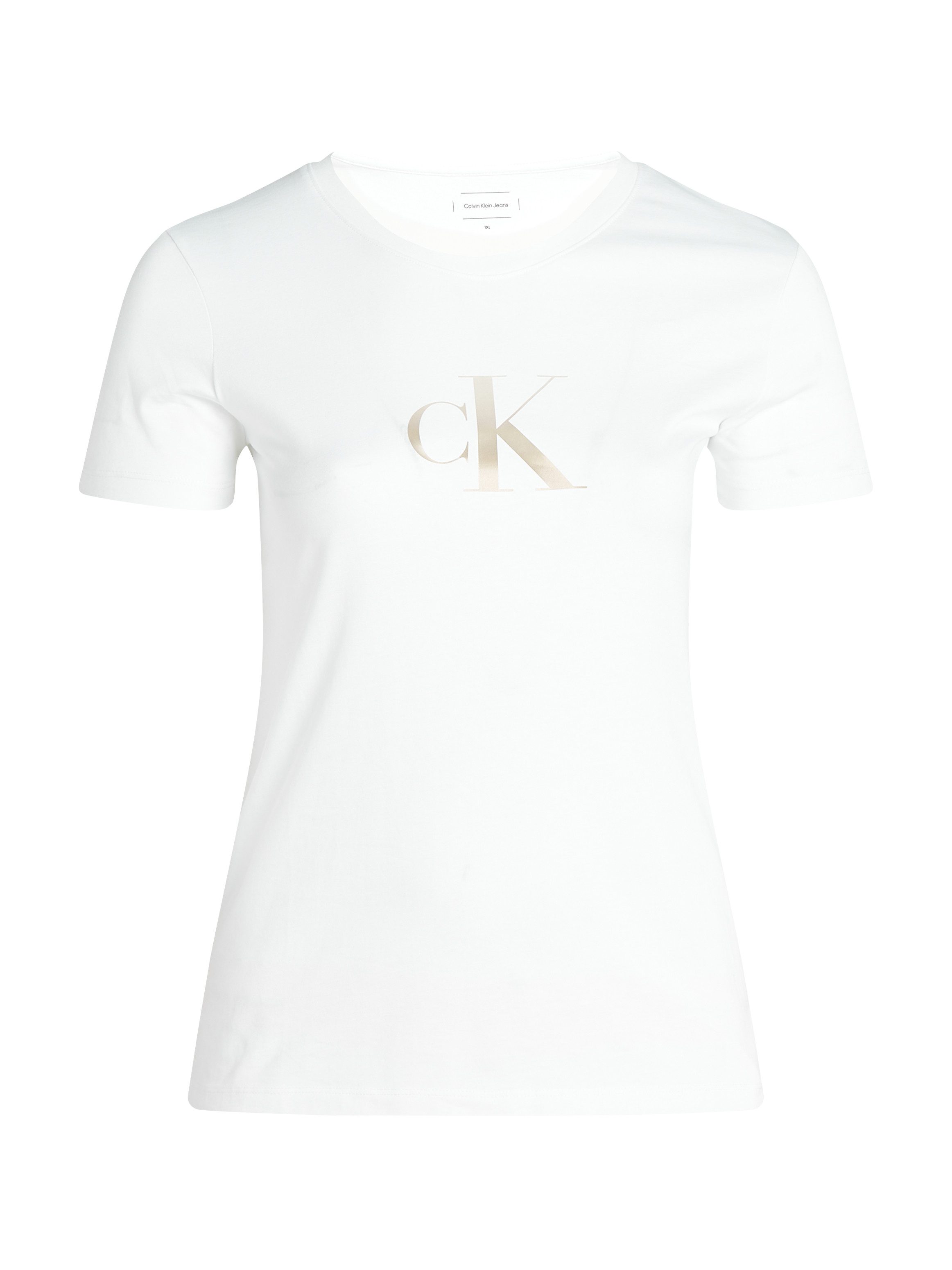 Calvin Klein Jeans Plus T-shirt PLUS GRADIENT CK SLIM TEE in grote maten print met kleurverloop