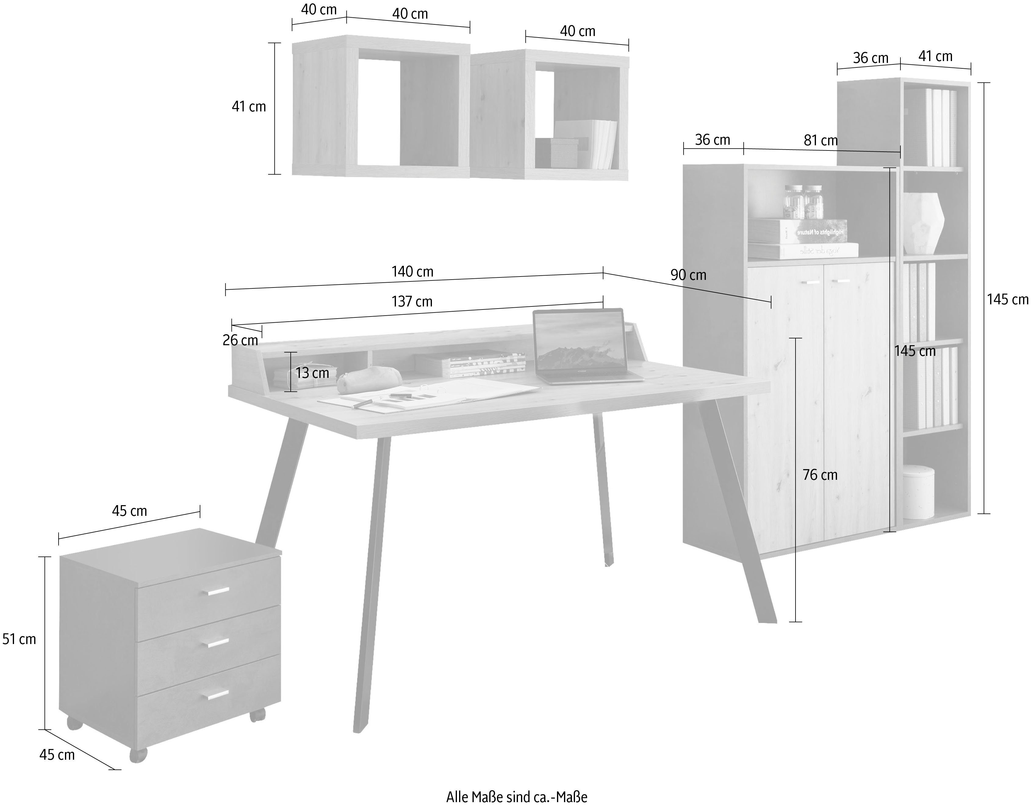Mäusbacher Kantoormeubelset Big System Office (7-delig)