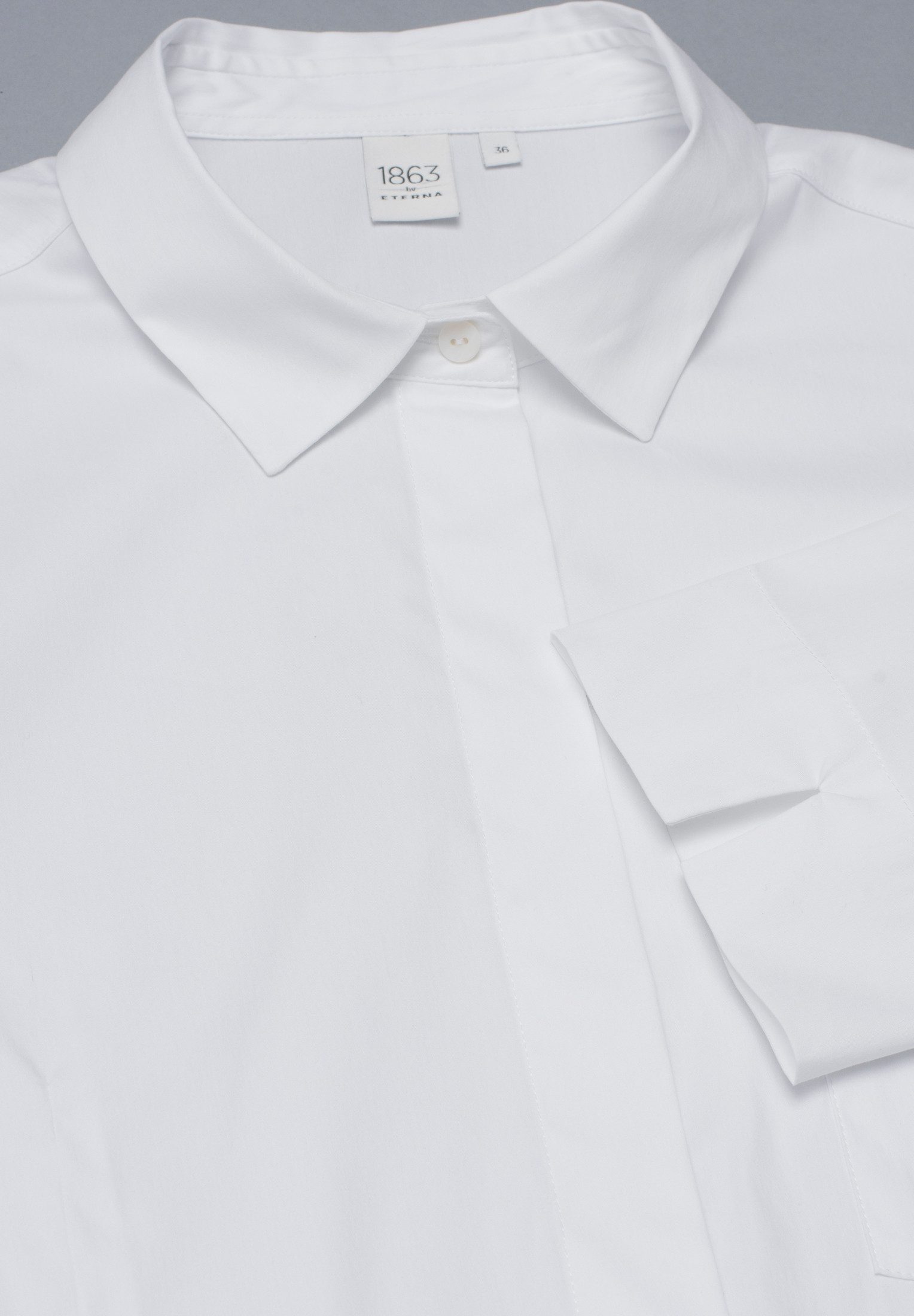 Eterna Jurk met overhemdkraag Regular fit