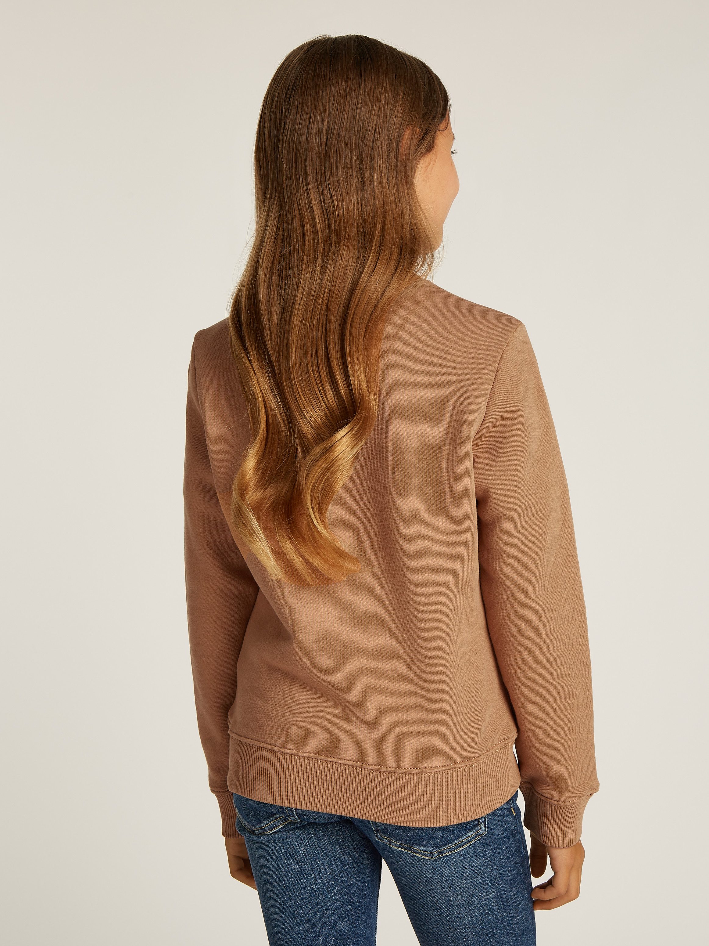 Calvin Klein Sweatshirt MONO MINI BADGE REG CN voor kinderen tot 16 jaar met logo-opdruk