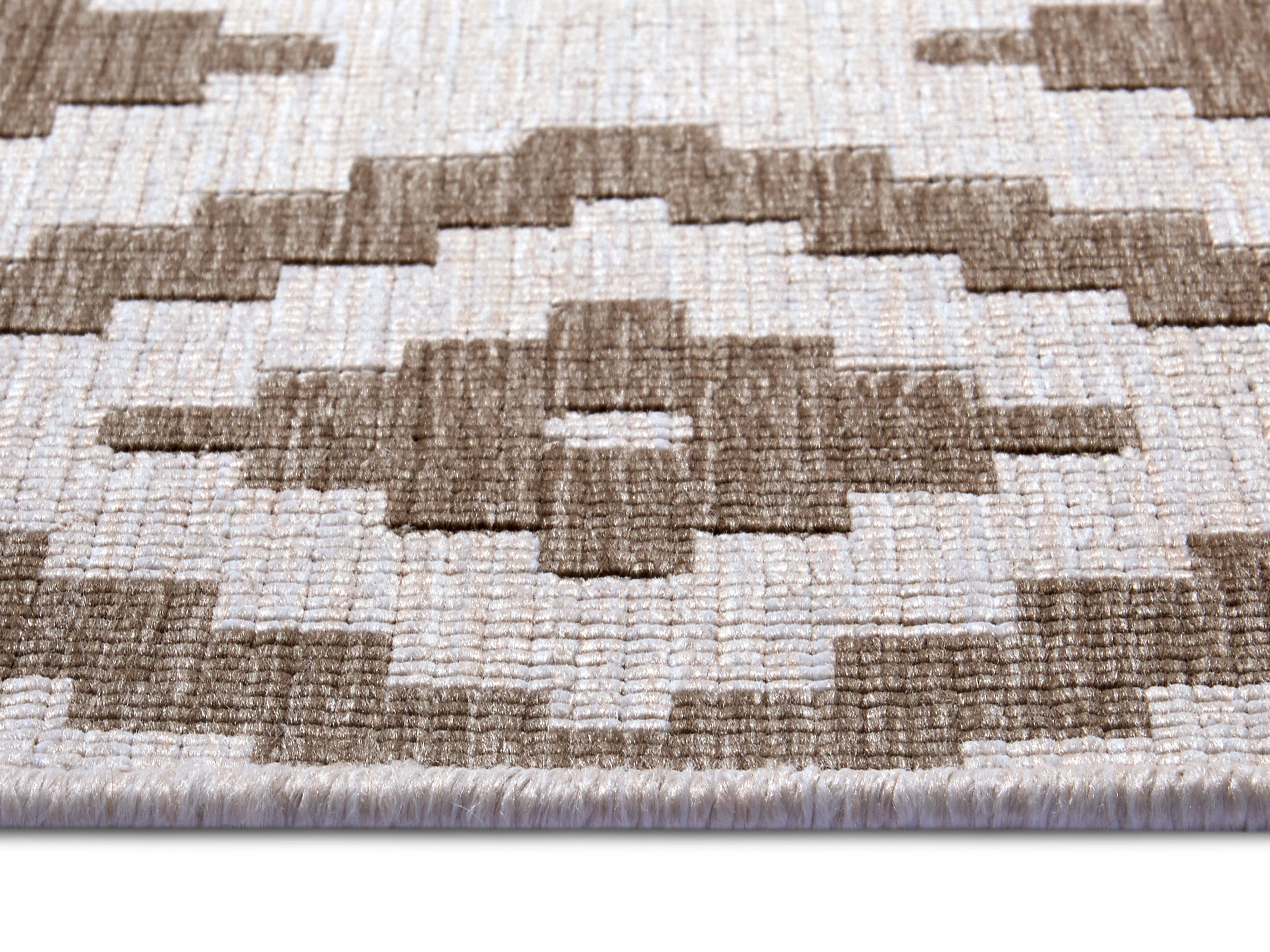 NORTHRUGS Vloerkleed Malta tweezijdig te gebruiken kleed Binnen- en buitengebruik, weerbestendig, balkon, terras, ruit, loper, woonkamer