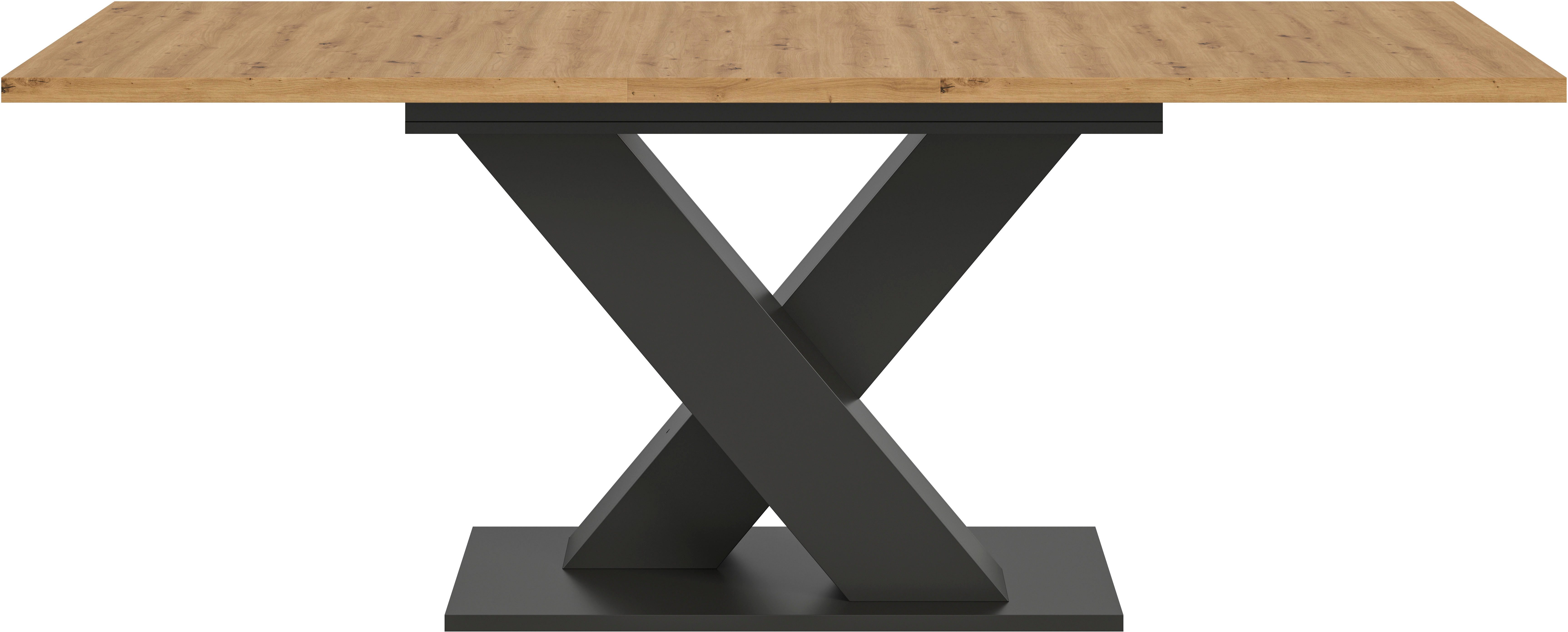 INOSIGN Eettafel Motus, uitschuifbaar 150 - 190 cm, inclusief 40 cm inlegplaat