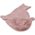 calo-deluxe vloerkleed voor de kinderkamer kids-650 imitatiebont, kattenmotief roze