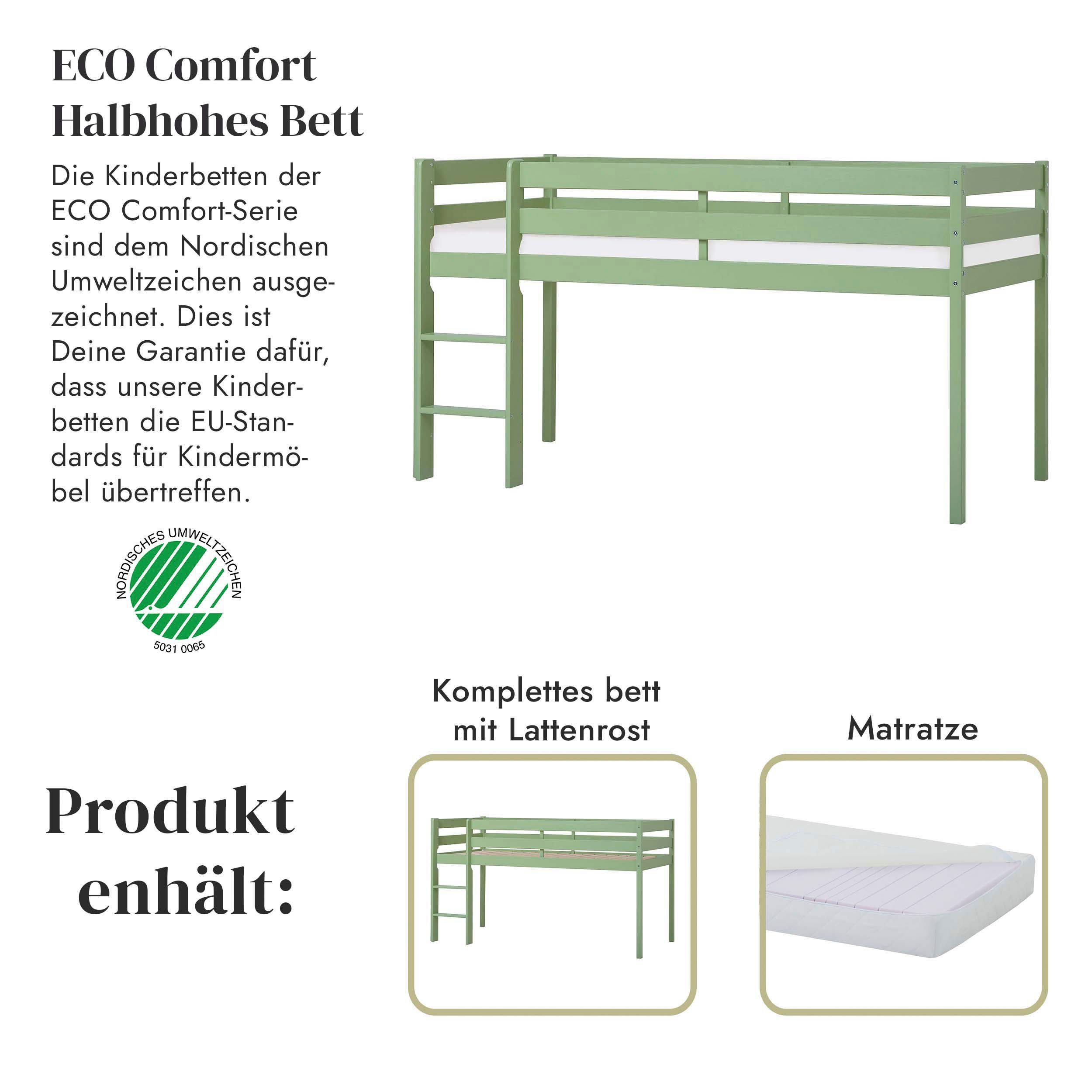 Hoppekids Speelbed ECO COMFORT, hoogslaper, deelbaar in 2 eenpersoonsbedden