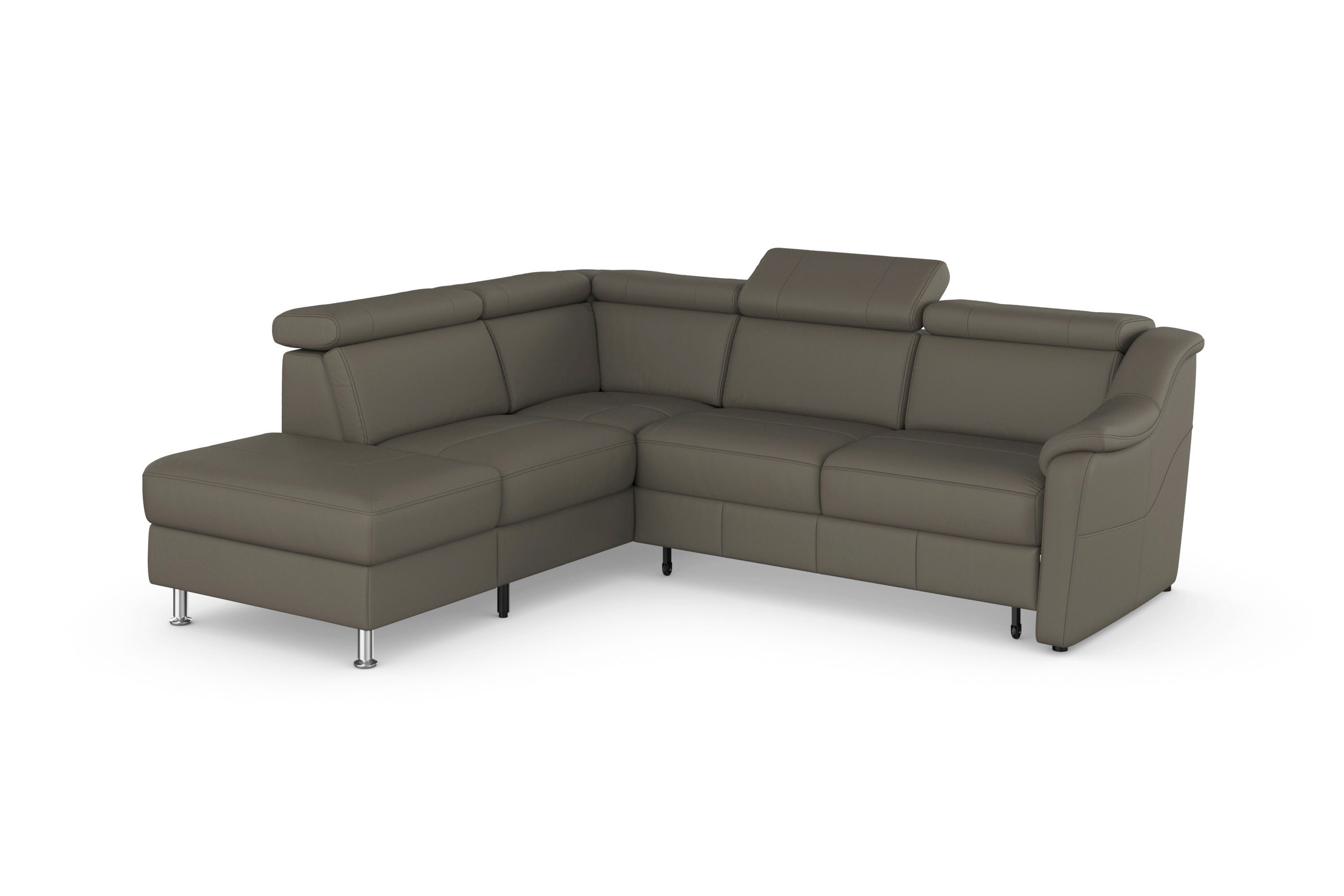 sit&more Hoekbank Freetown L-vorm met verstelbare hoofdsteun en comfortabele binnenvering