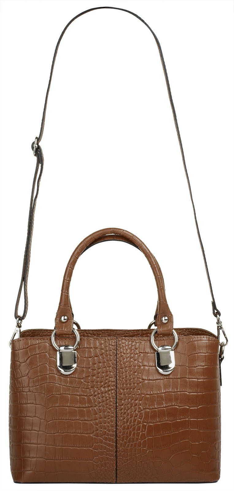Cluty Schoudertas echt leer, made in italy