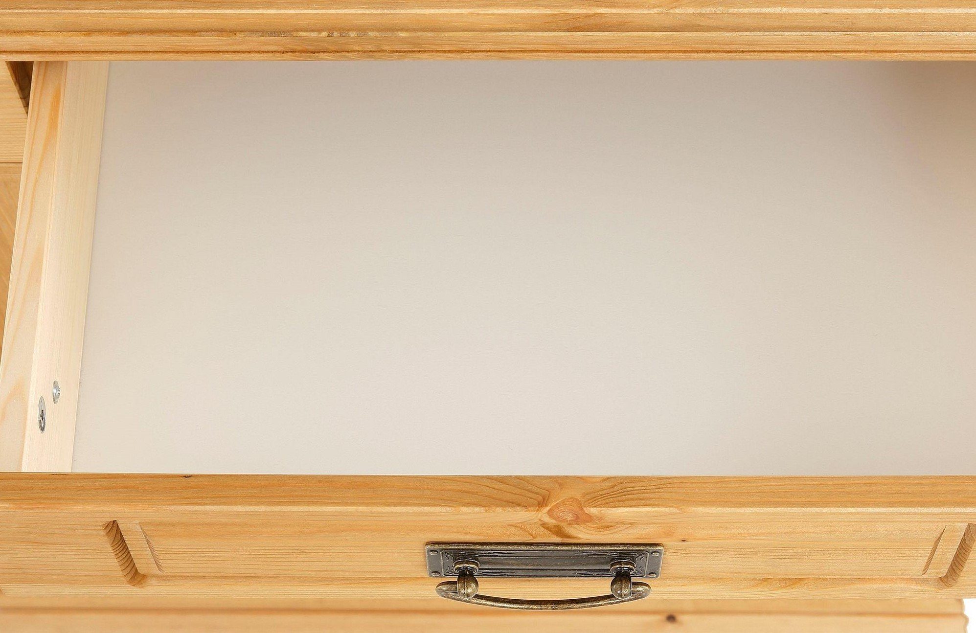 Home affaire Make-uptafel Vinales, console voor de gang Van massief grenen, met freeswerk