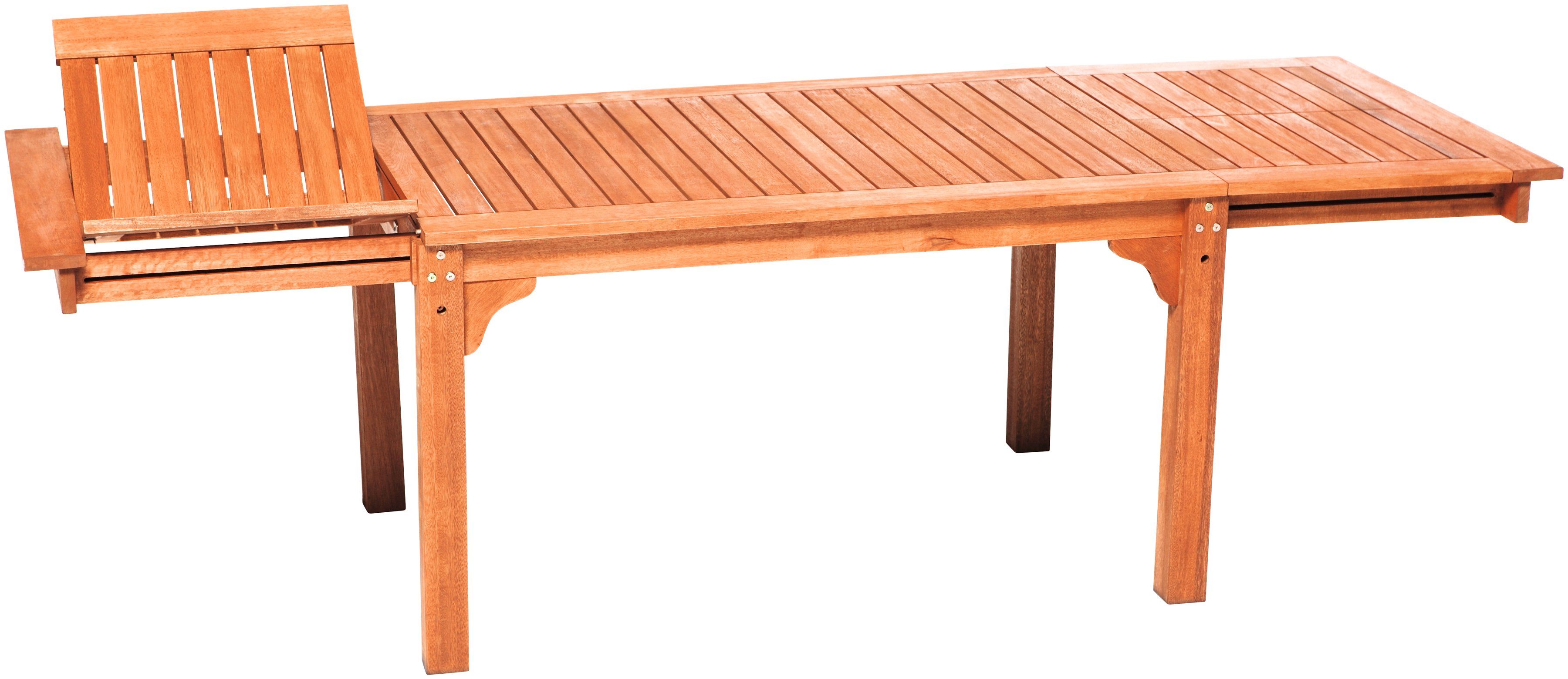 MERXX Tuintafel uittrekbaar, bxd: 150/185/220 x 90 cm