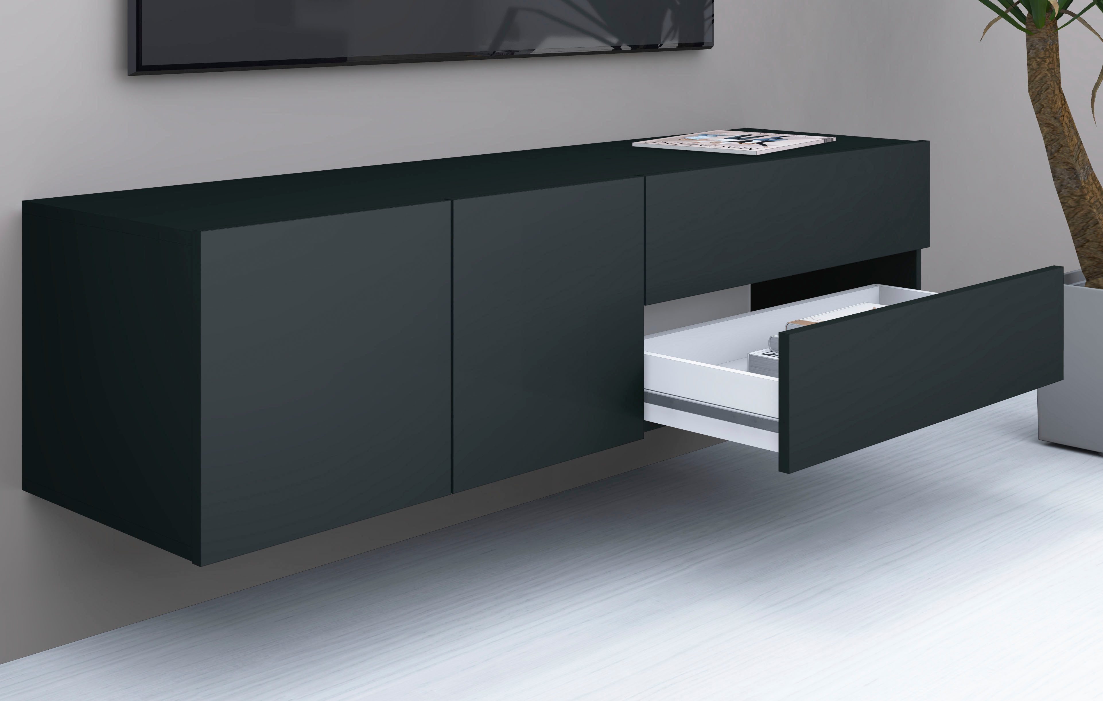 borchardt Möbel Tv-meubel Sophia Breedte 152 cm, hangend en staand te monteren