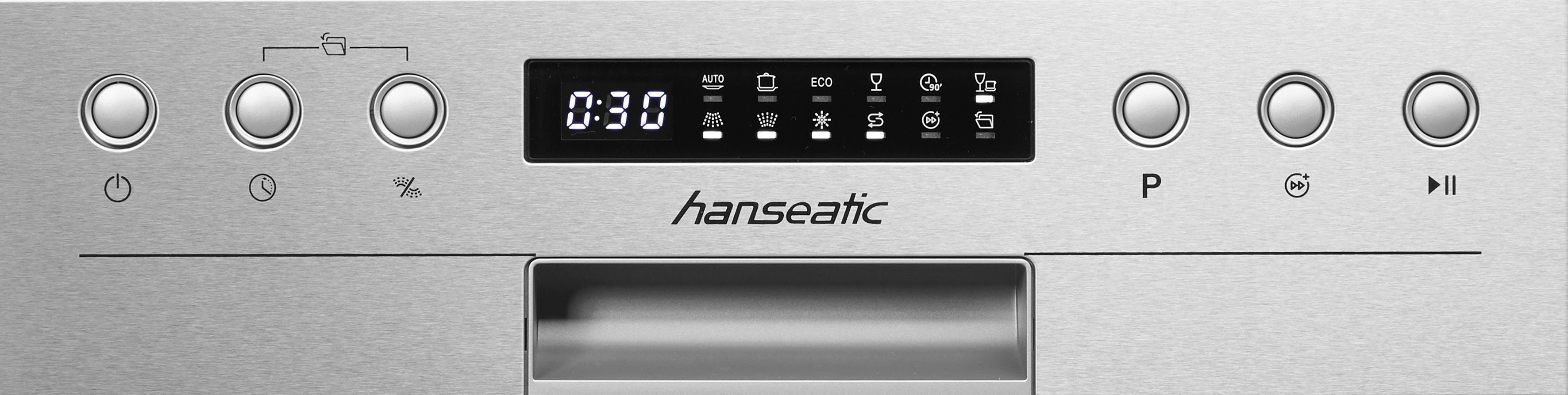 Hanseatic Semi-geïntegreerde vaatwasser HGTI4582C10J7710DS, 81,5 cm x 44,8 cm