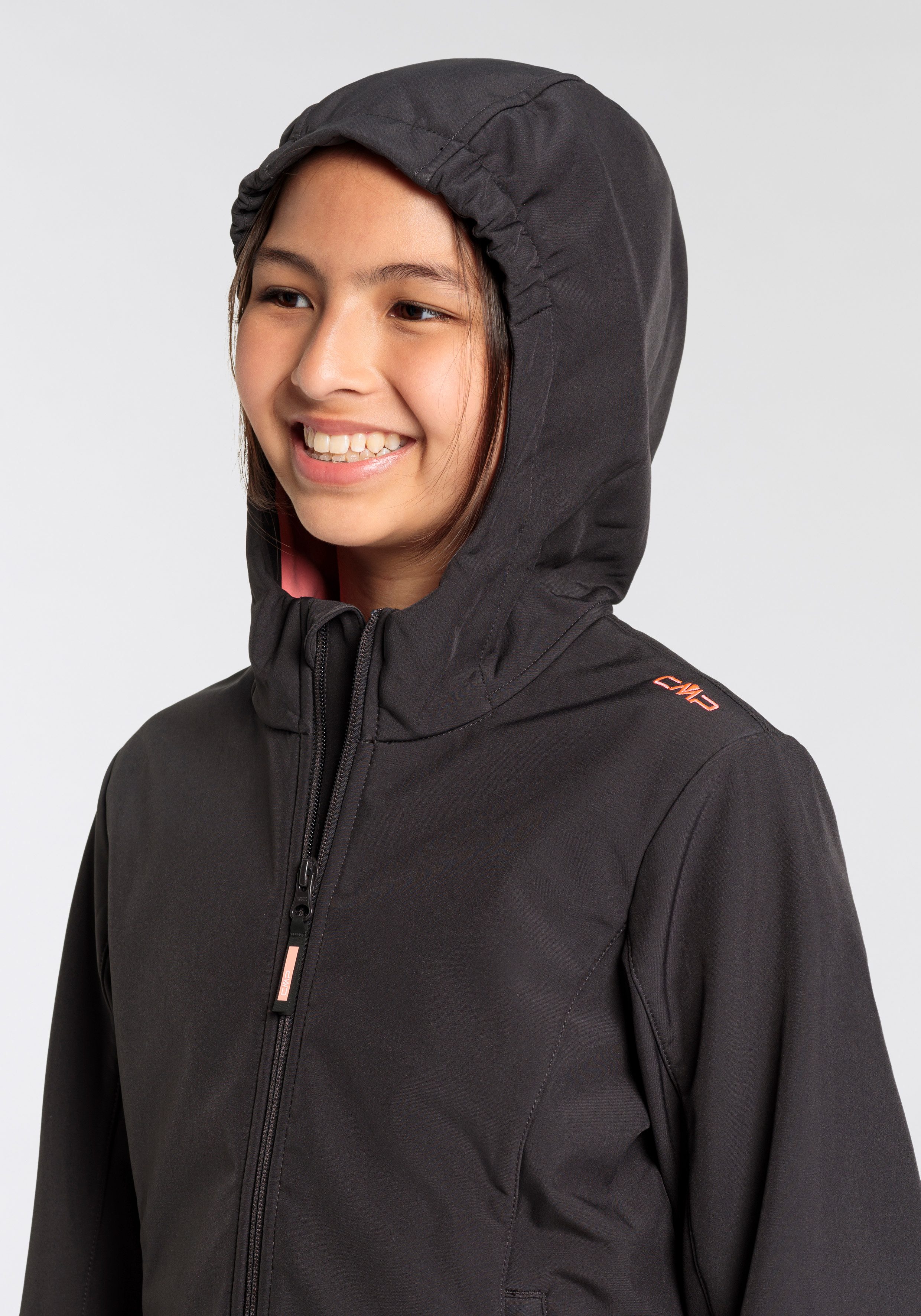 CMP Softshell-jack KID G JACKET FIX HOOD voor kinderen43405465 Ademend & waterafstotend & windafstotend & voor kinderen