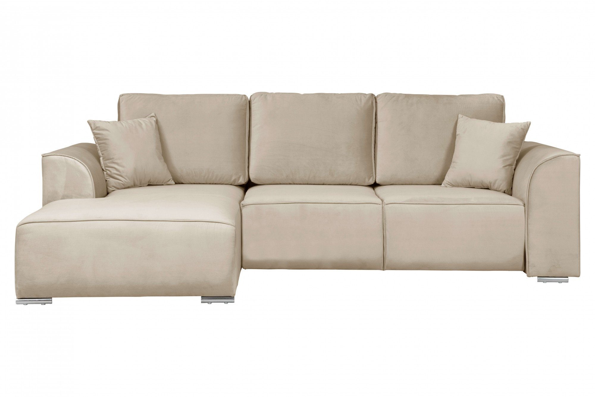 INOSIGN Hoekbank BEATRICE optionele slaapbank met bedlade, B/D/H: 265/170/86 cm