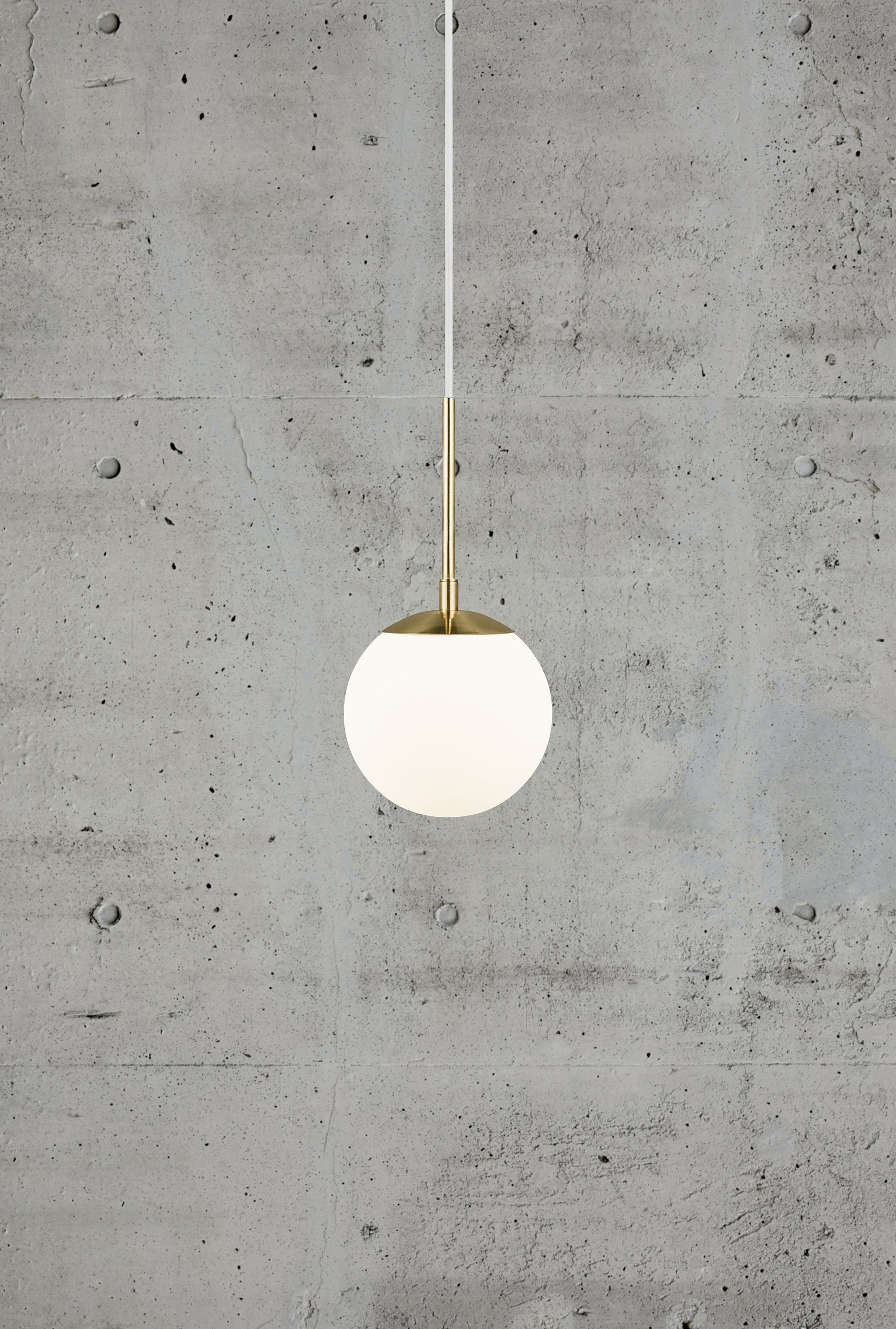 Nordlux Hanglamp Grant Hanglamp, met de mond geblazen glas, messing stijl