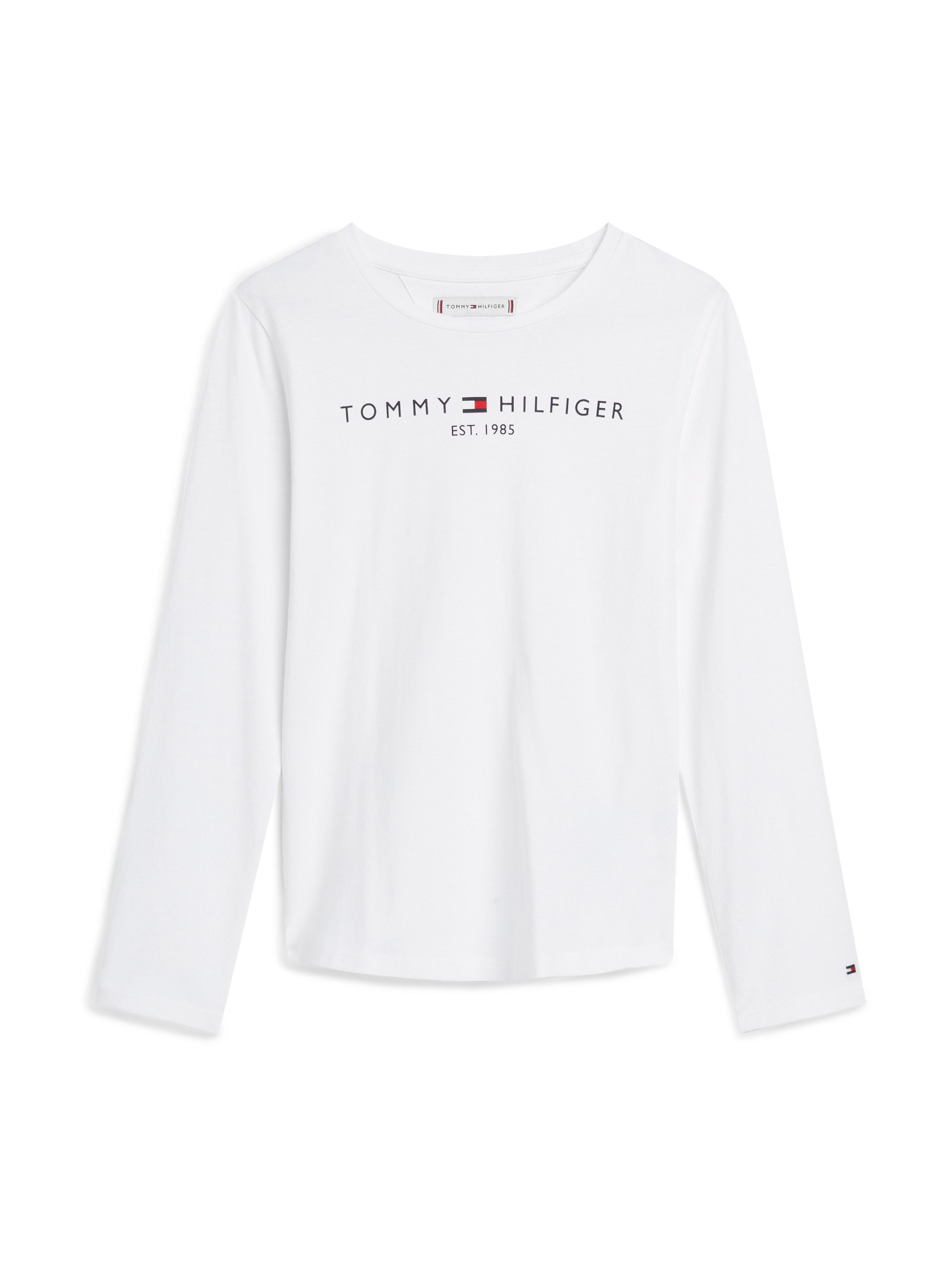 Tommy Hilfiger Shirt met lange mouwen ESSENTIAL TEE L/S met tommy hilfiger-logo-opschrift