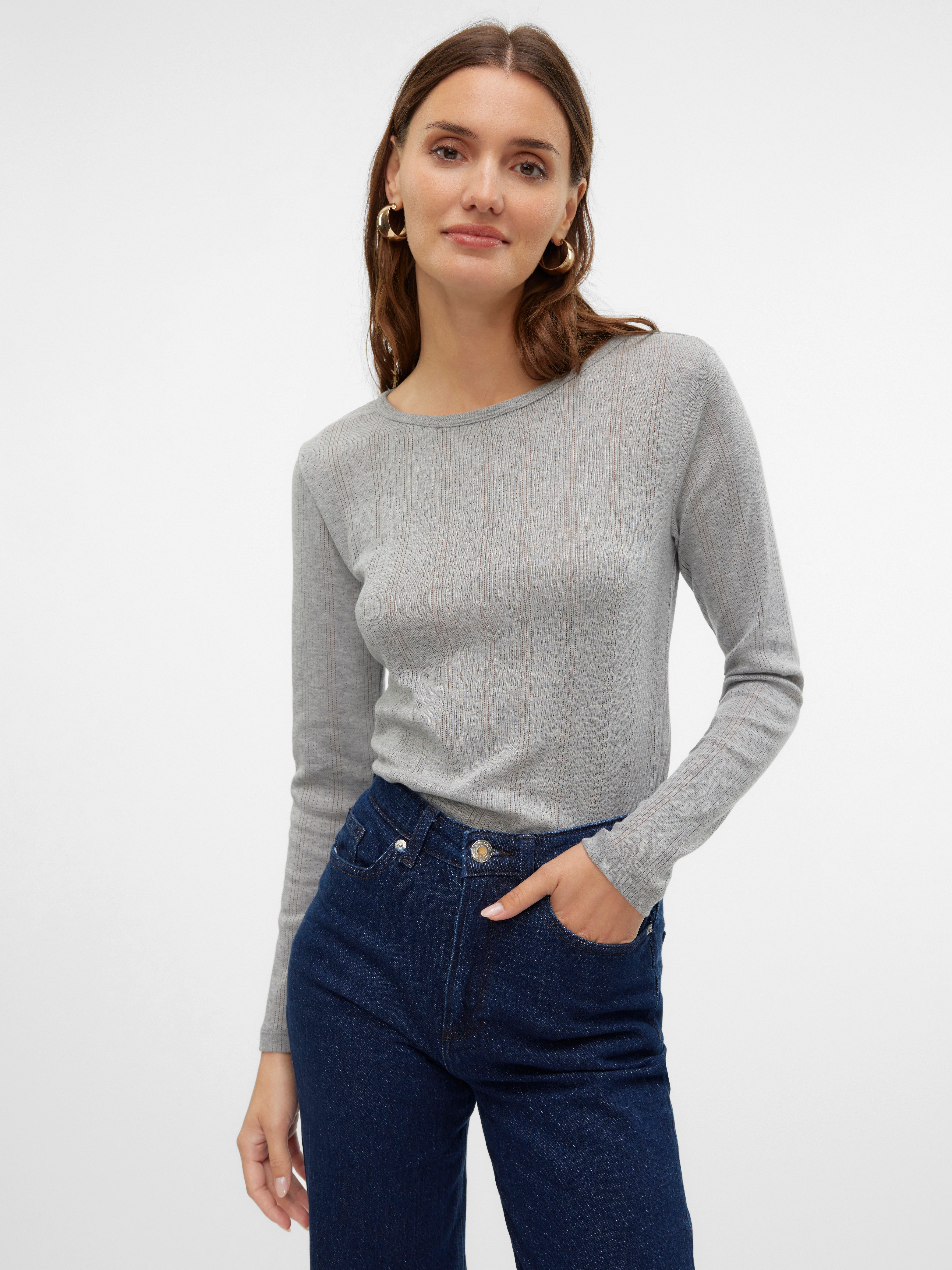 Vero Moda Shirt met lange mouwen VMLISA LS TOP JRS NOOS