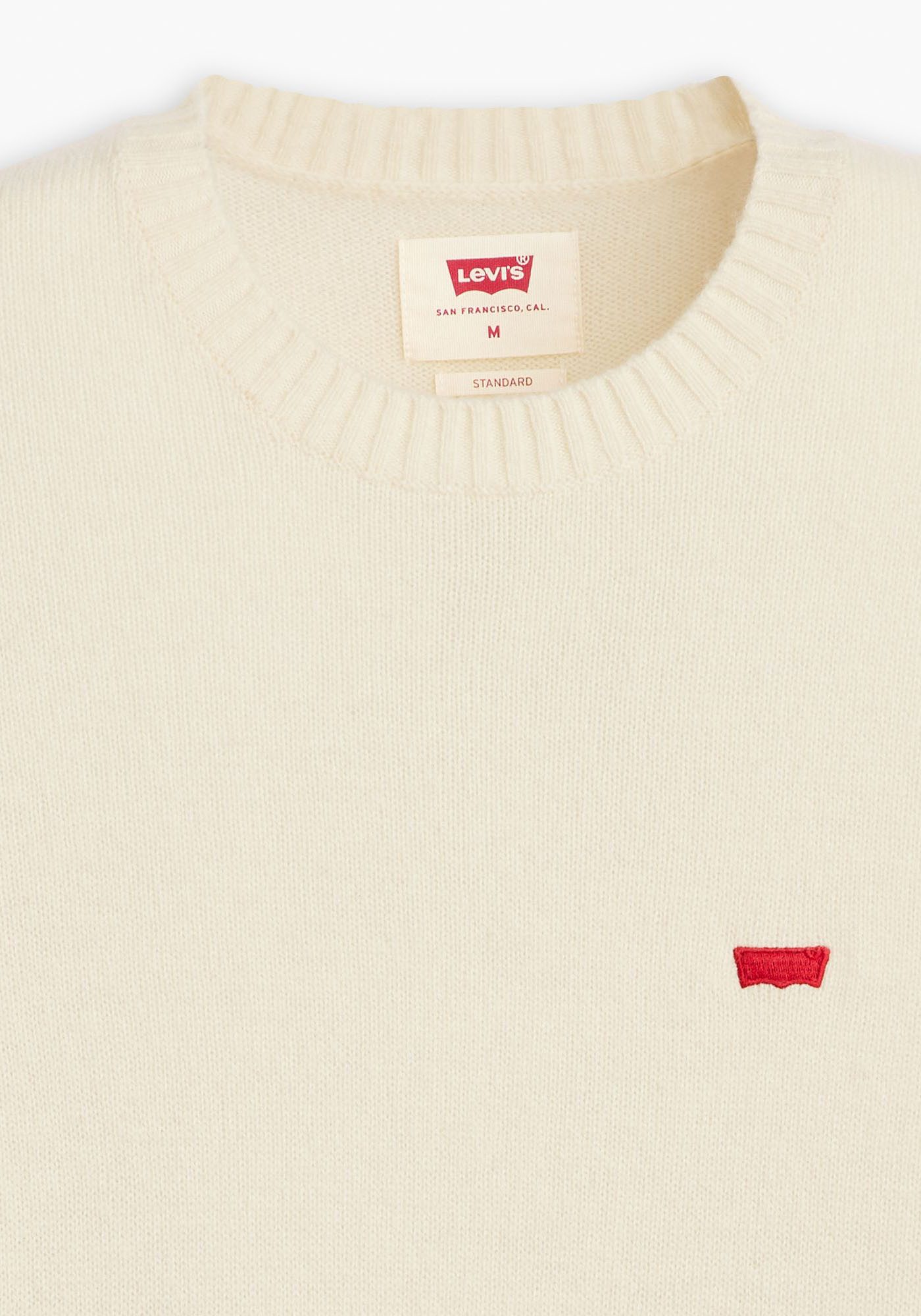 Levi's Wollen trui ORIGINAL HM SWEATER in klassieke ronde halsvorm