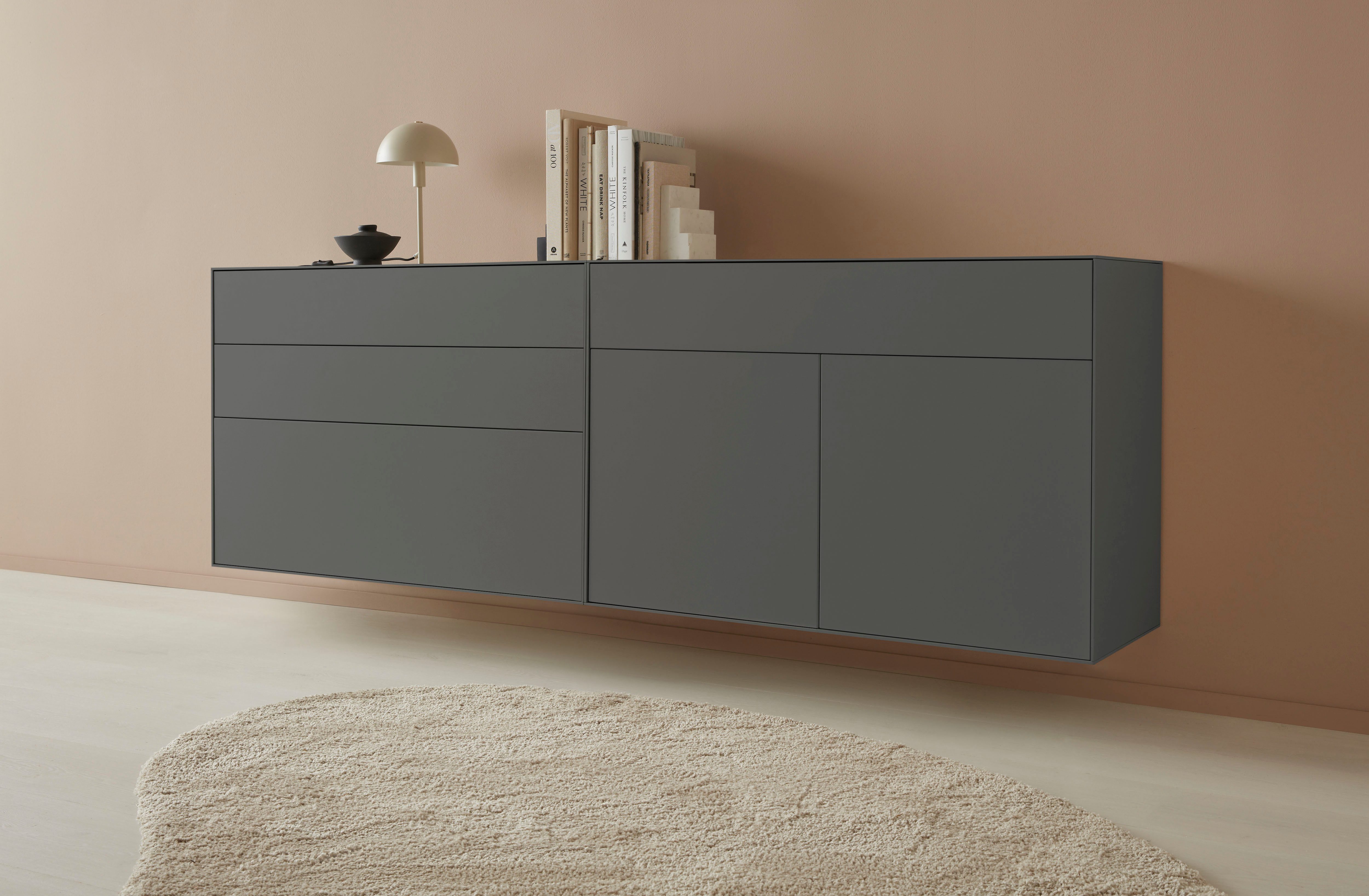 LeGer Home by Lena Gercke Dressoir Essentials Breedte: 112 cm, MDF gelakt, push-to-open-functie