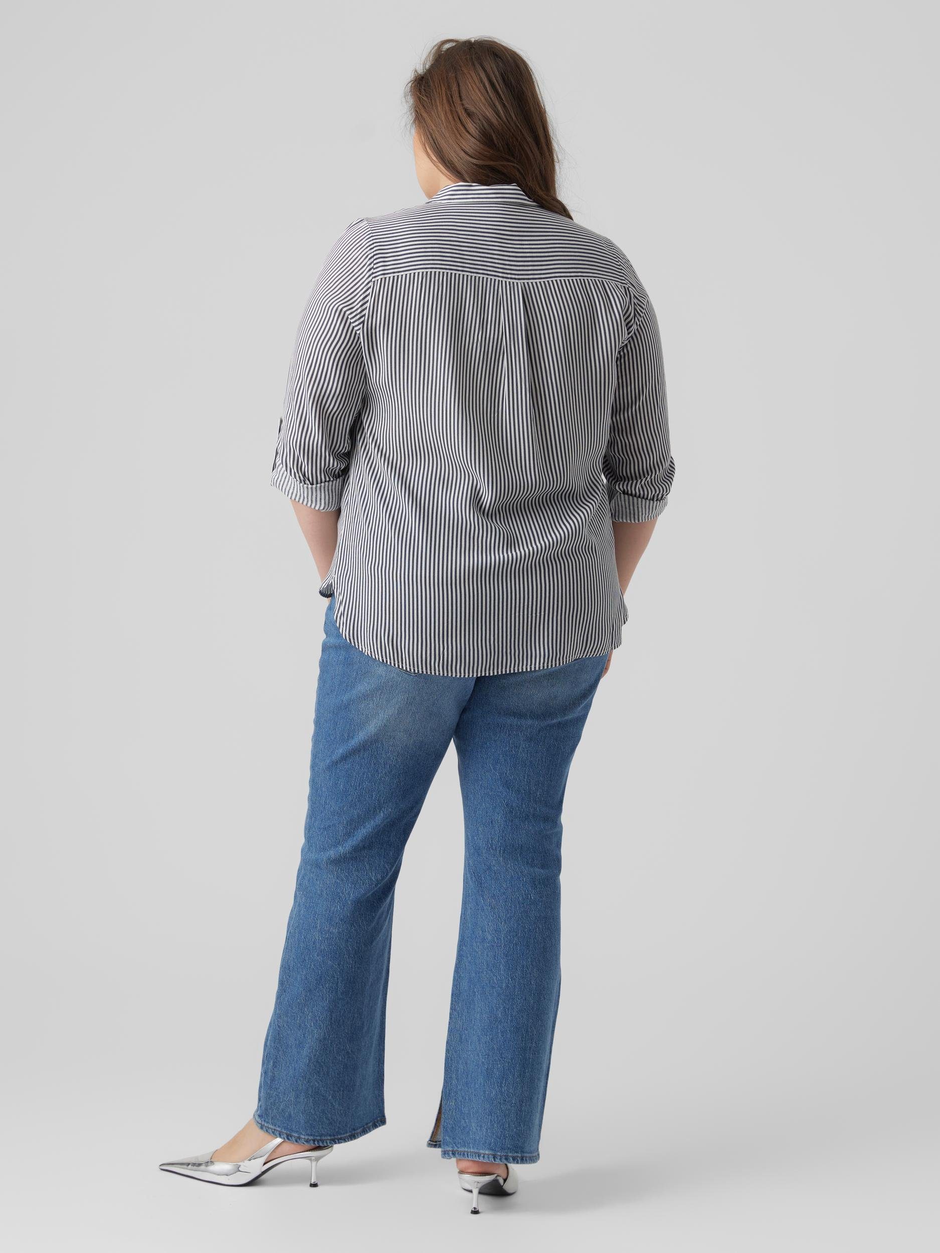 Vero Moda Curve Overhemdblouse VMBUMPY L/S SHIRT NEW CURVE GA NOOS